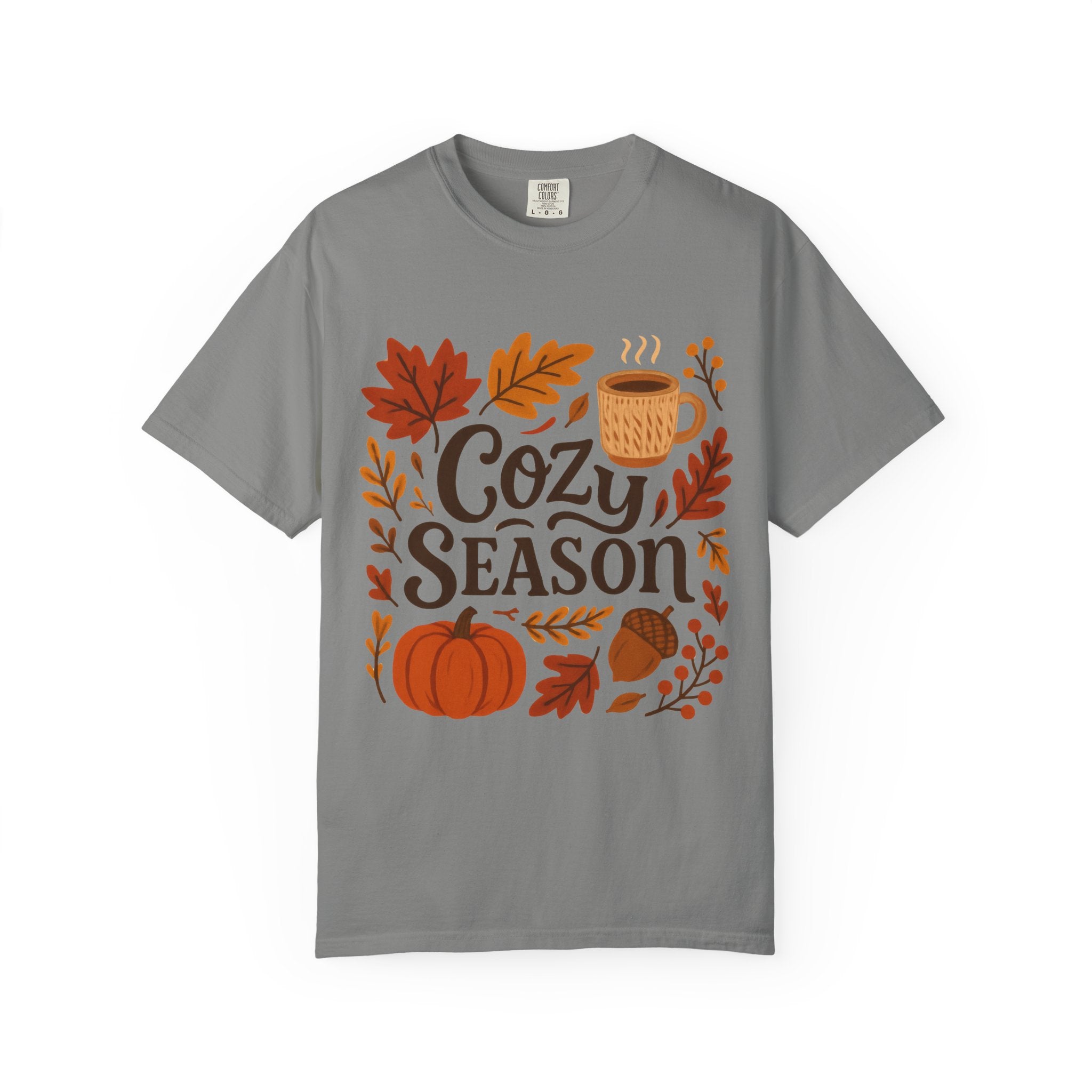 Cozy Season Unisex T-shirt, Fall Fashion Tee, Autumn Apparel, Gift for Him/Her, Pumpkin Spice Shirt, Relaxing Vibes