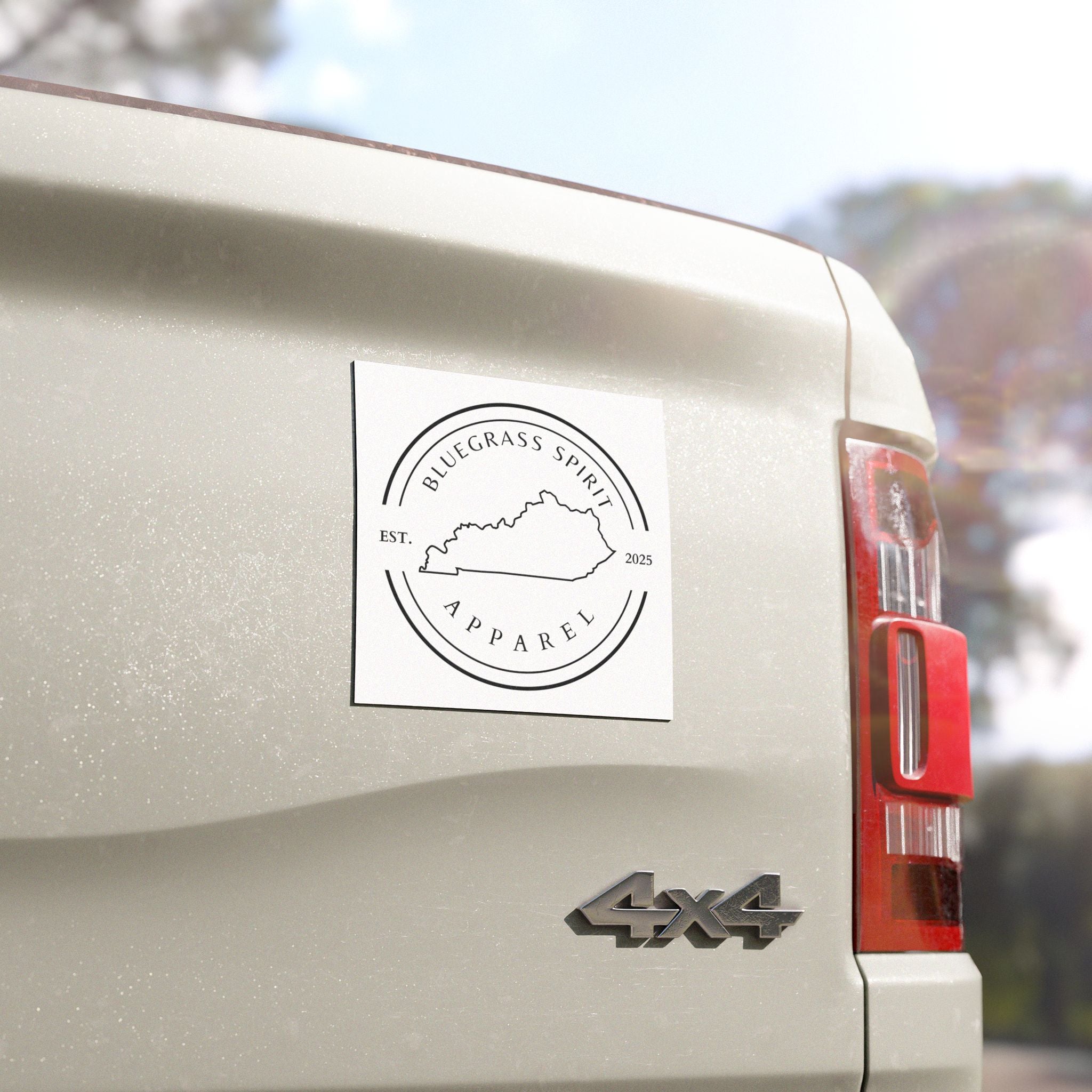 Bluegrass Spirit Apparel Logo Car Magnet – Kentucky Pride, Est. 2025