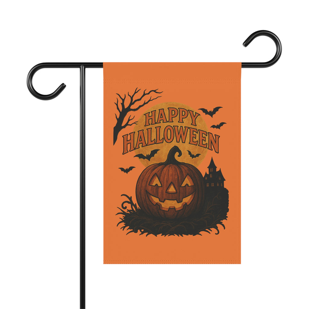 Spooky Jack-O’-Lantern Halloween Yard Flag | 12x18 House Banner