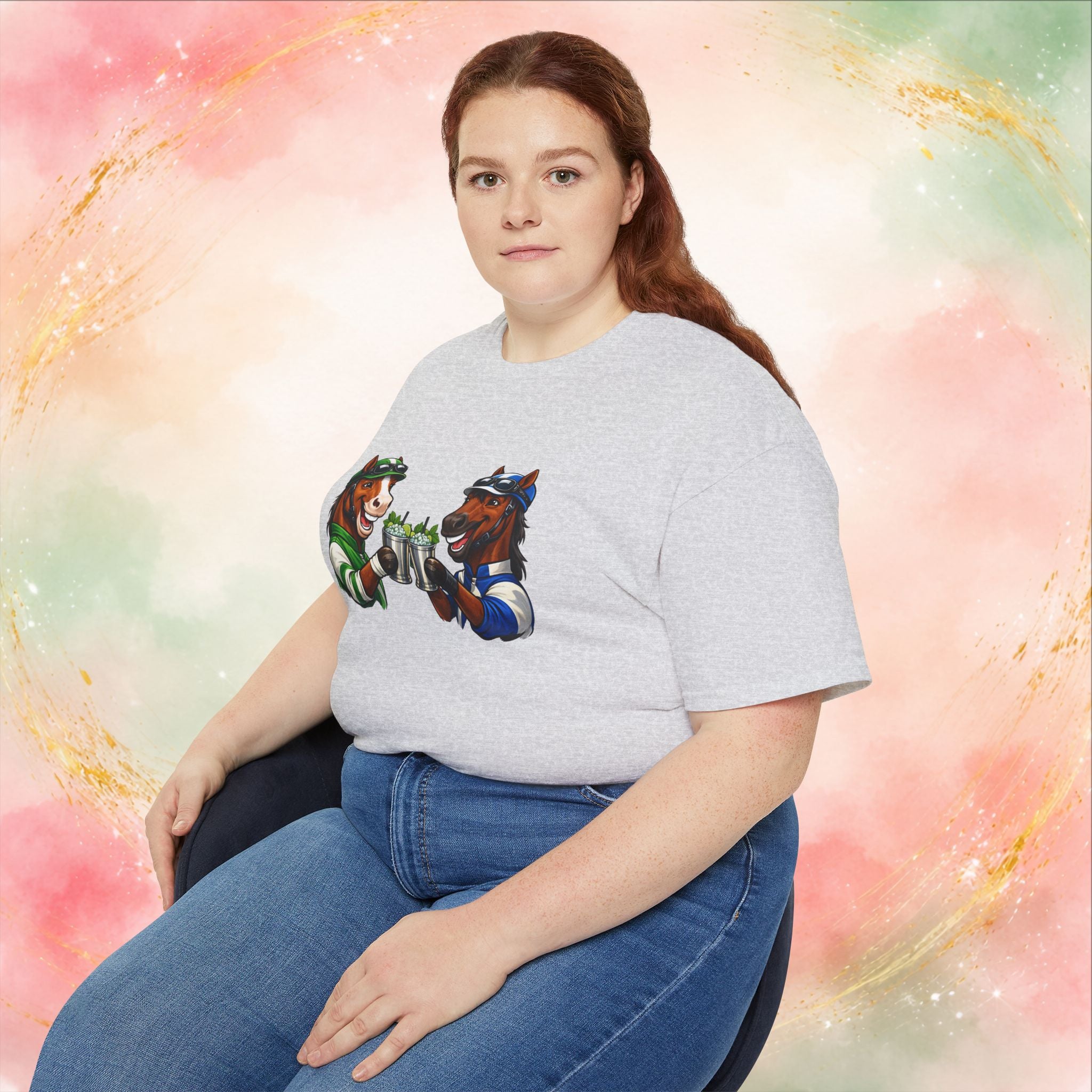 Derby Day Cheers: Funny Jockey Horses & Mint Juleps T-Shirt