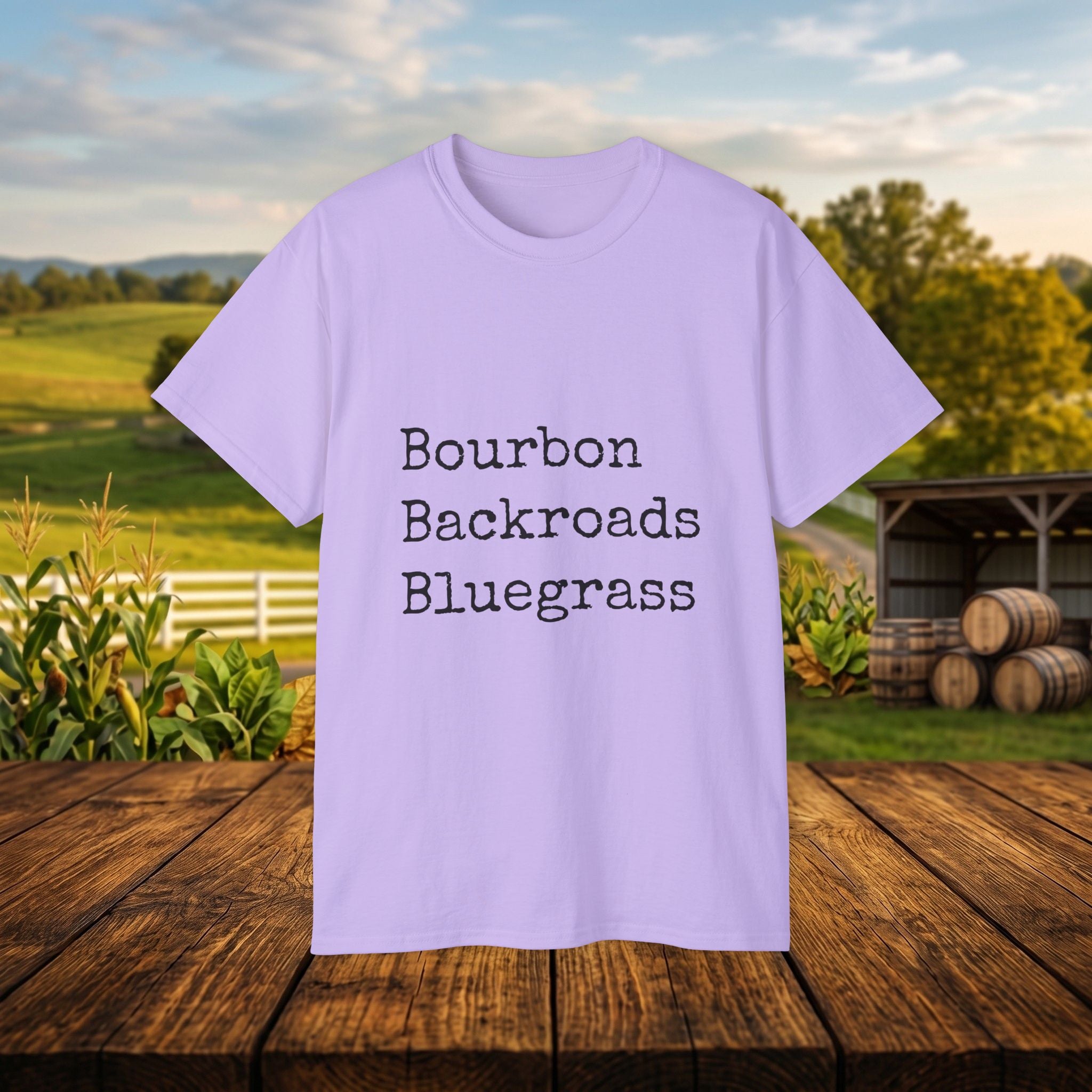 Bourbon Backroads Bluegrass Kentucky T-Shirt | Southern Comfort Graphic Tee
