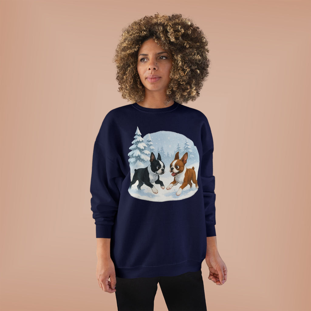 Boston Terriers Winter Wonderland Sweatshirt