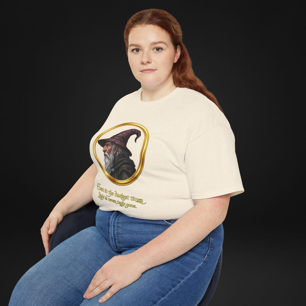 Vintage Wizard Graphic T-Shirt | Fantasy Side Profile Tee