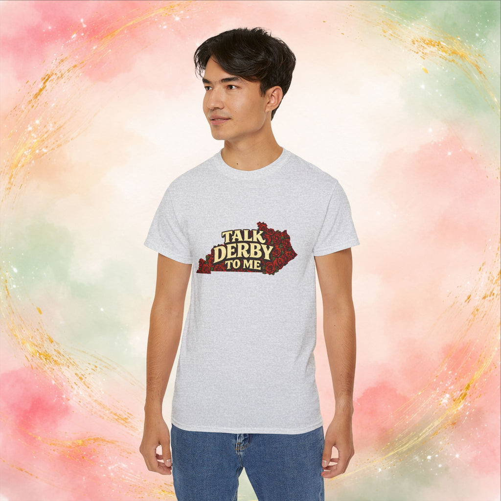Talk Derby To Me T-Shirt | Kentucky Derby Roses Graphic Tee