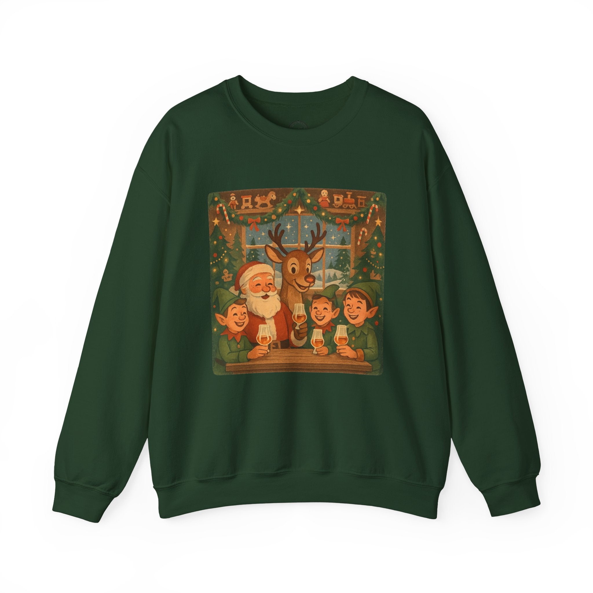 Santa’s Bourbon Break Christmas Sweatshirt