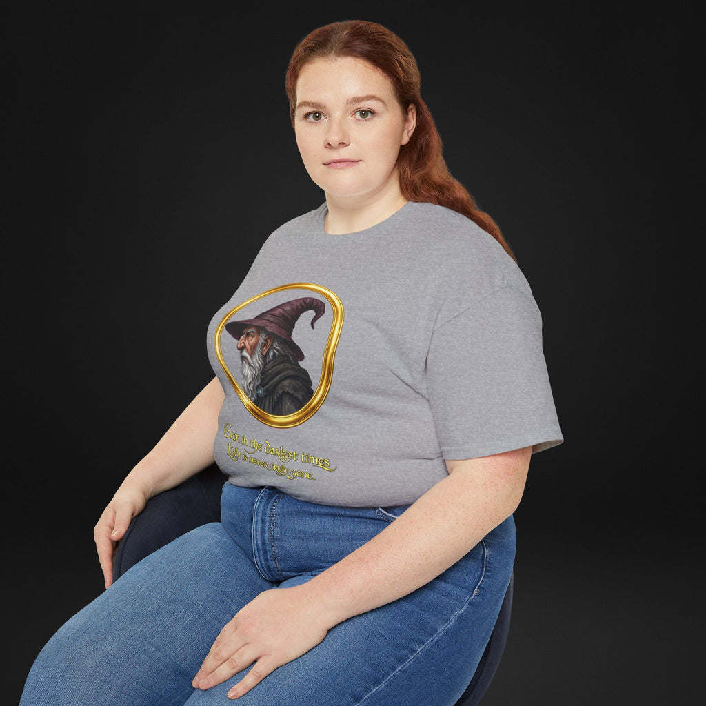 Vintage Wizard Graphic T-Shirt | Fantasy Side Profile Tee