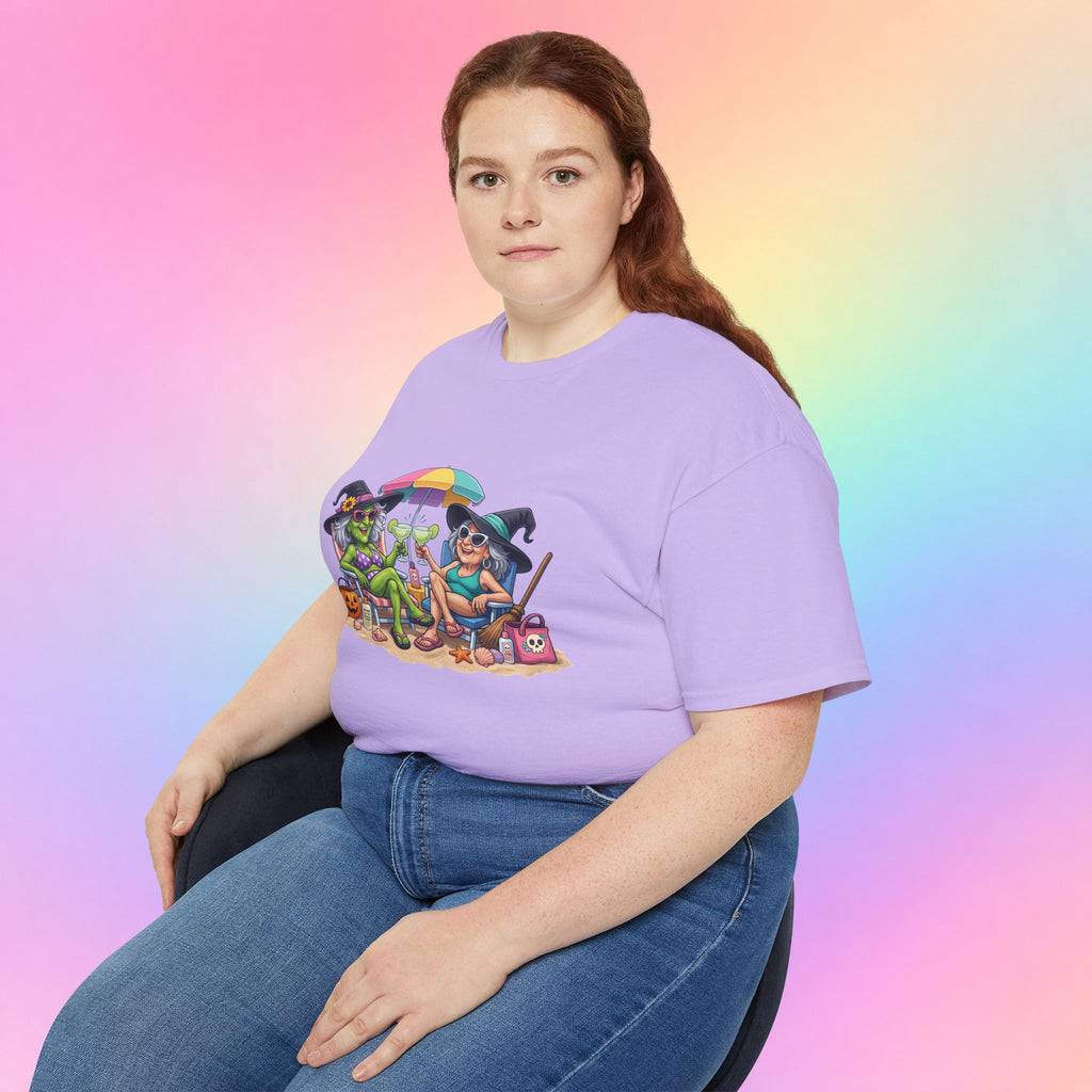 Summerween Witches Beach T-Shirt | Funny Halloween Summer Tee