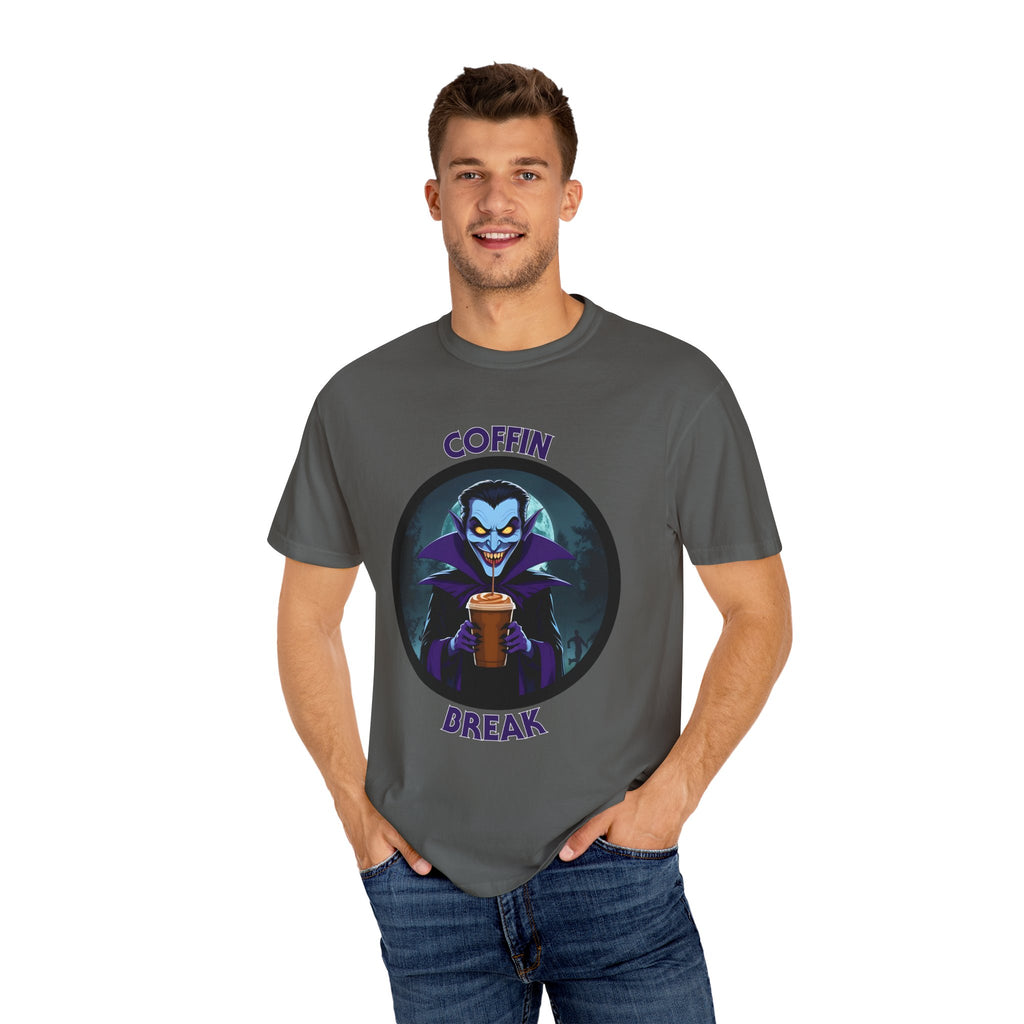 Coffin Break T-shirt (Even vampires need caffeine)