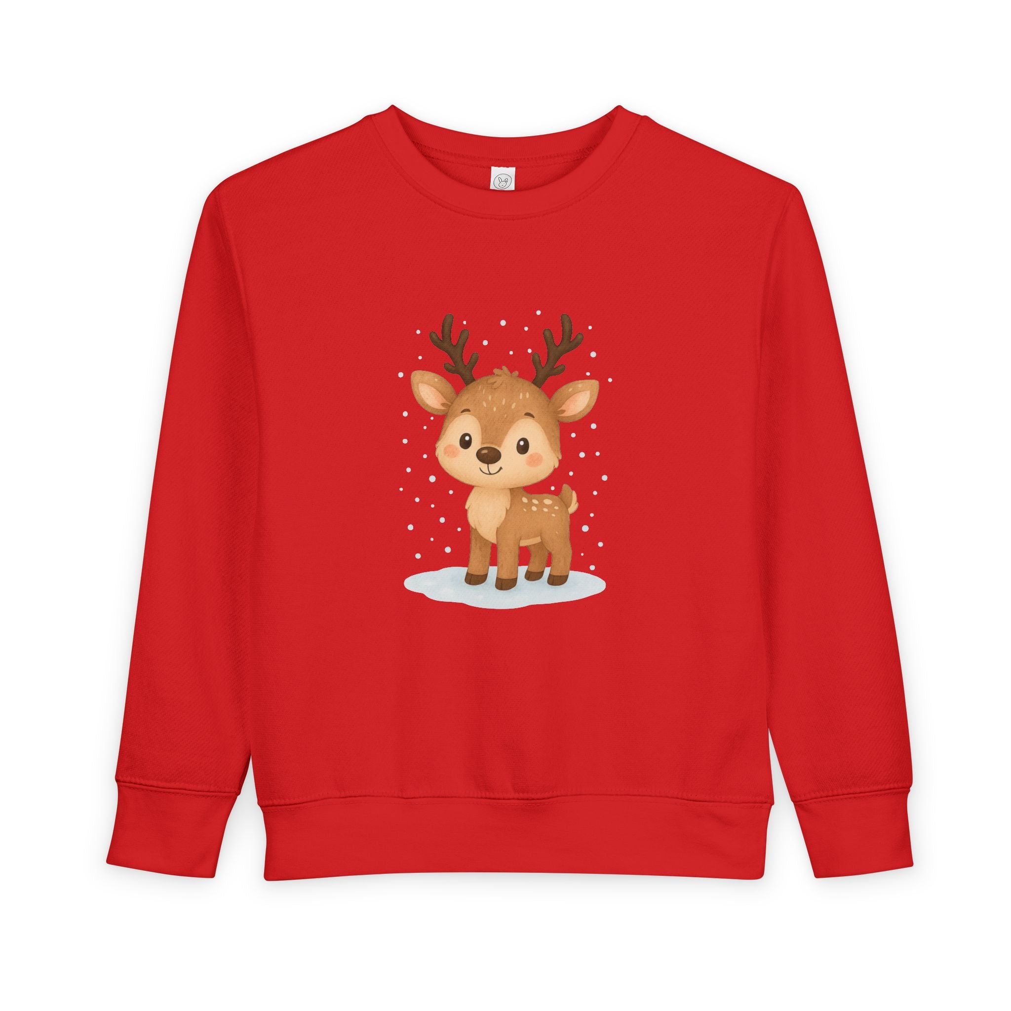 Cute Reindeer Toddler Christmas Sweatshirt – Cozy Holiday Pullover for Kids