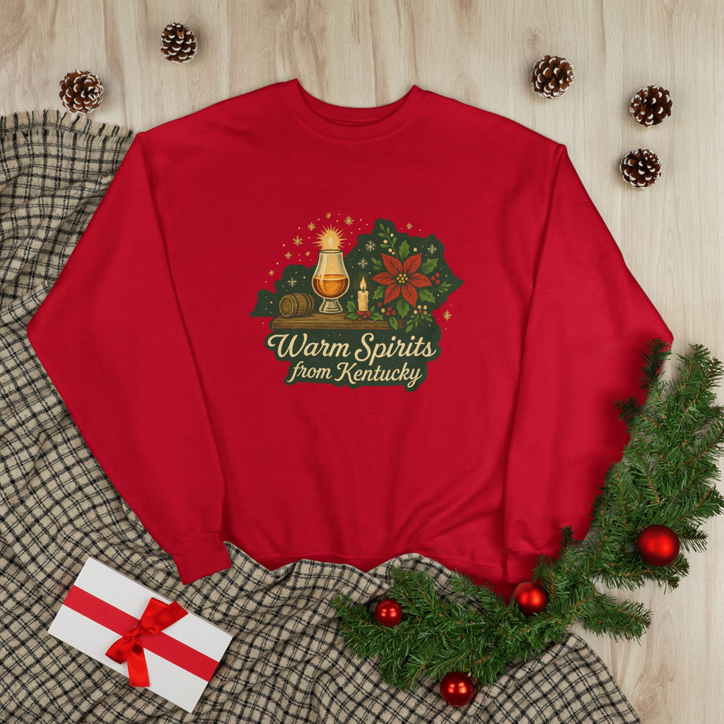 Warm Spirits from Kentucky - Christmas Sweatshirt