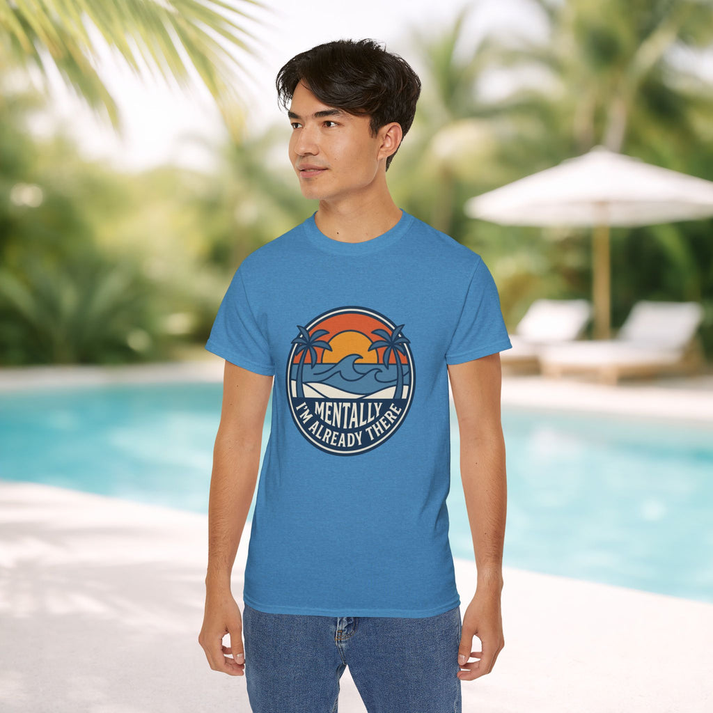 Mentally I’m Already There Summer Beach Sunset T-Shirt