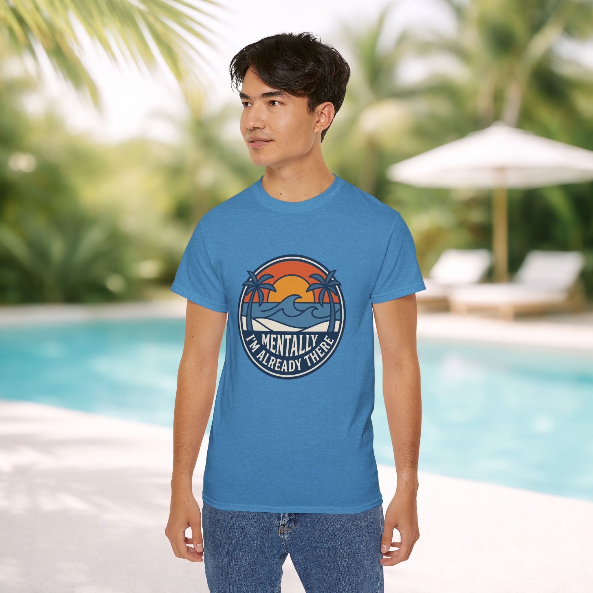 Mentally I’m Already There Summer Beach Sunset T-Shirt