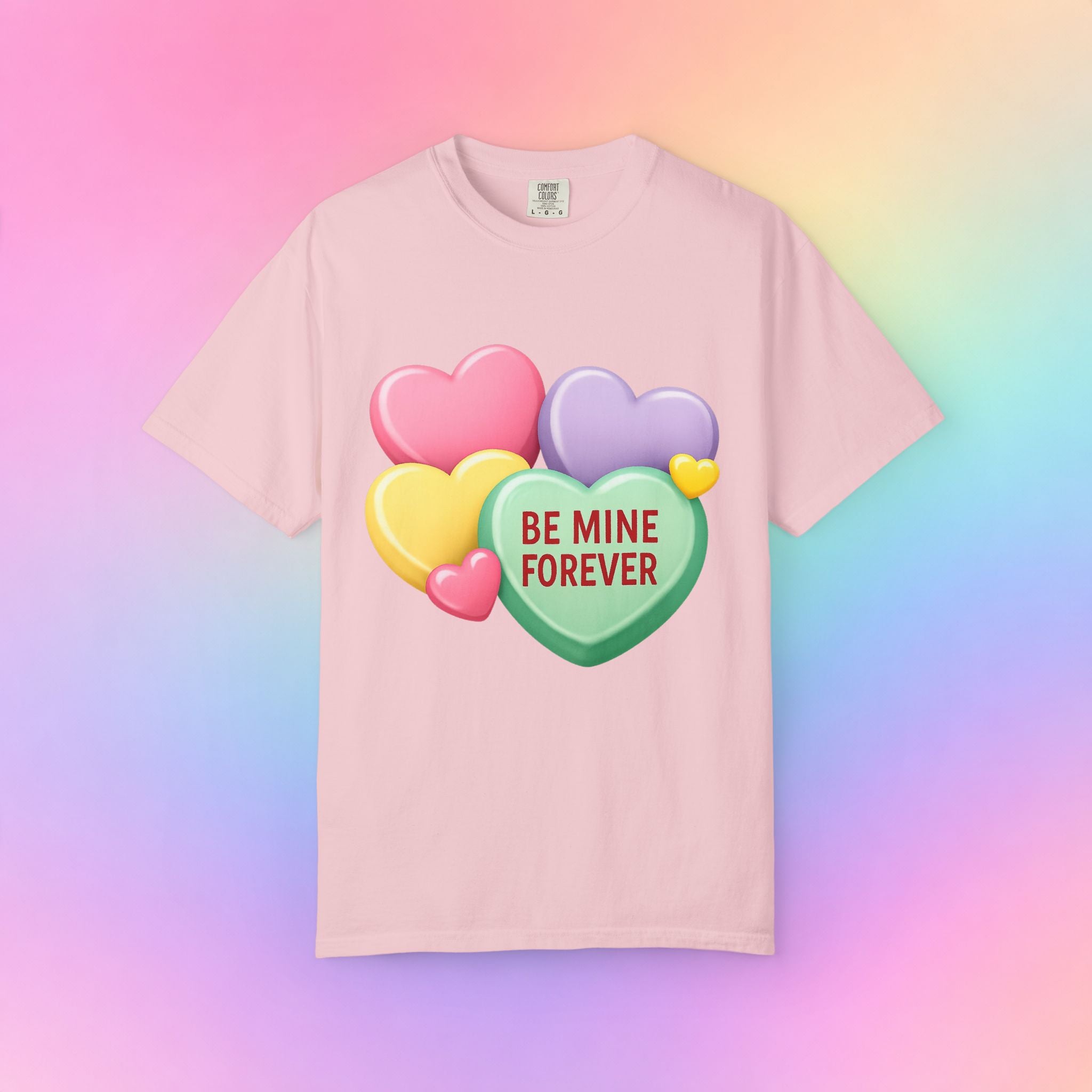 Be Mine Forever Valentine’s Day T-Shirt – Cute Candy Heart Unisex Graphic Tee