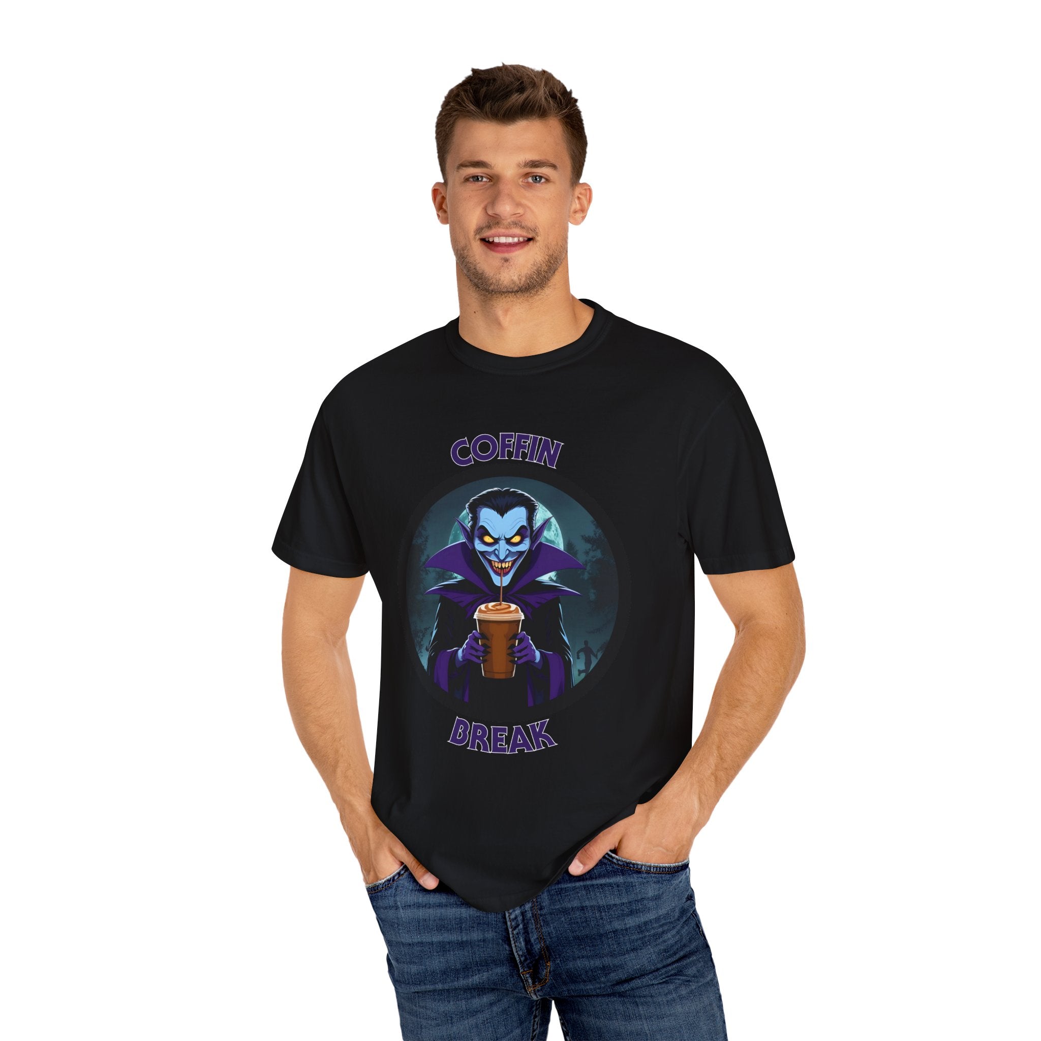 Coffin Break T-shirt (Even vampires need caffeine)