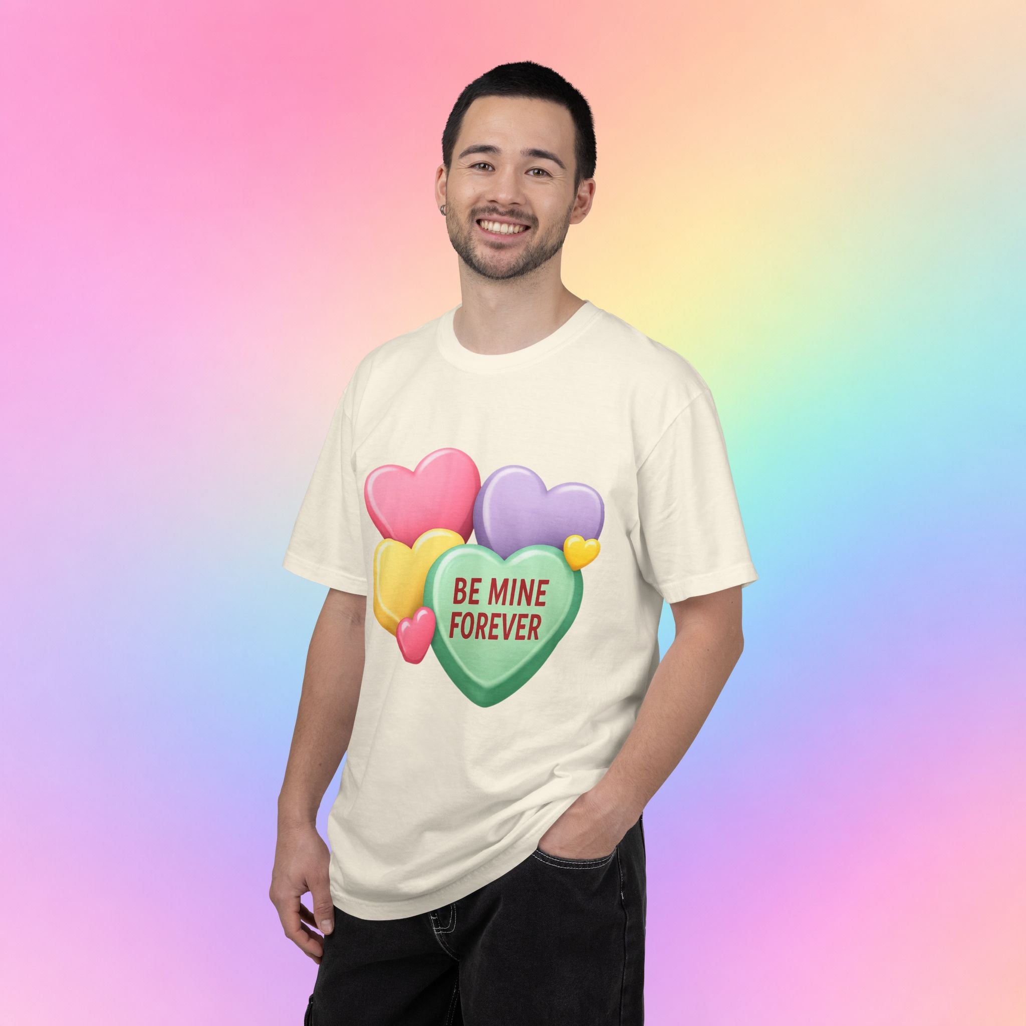 Be Mine Forever Valentine’s Day T-Shirt – Cute Candy Heart Unisex Graphic Tee