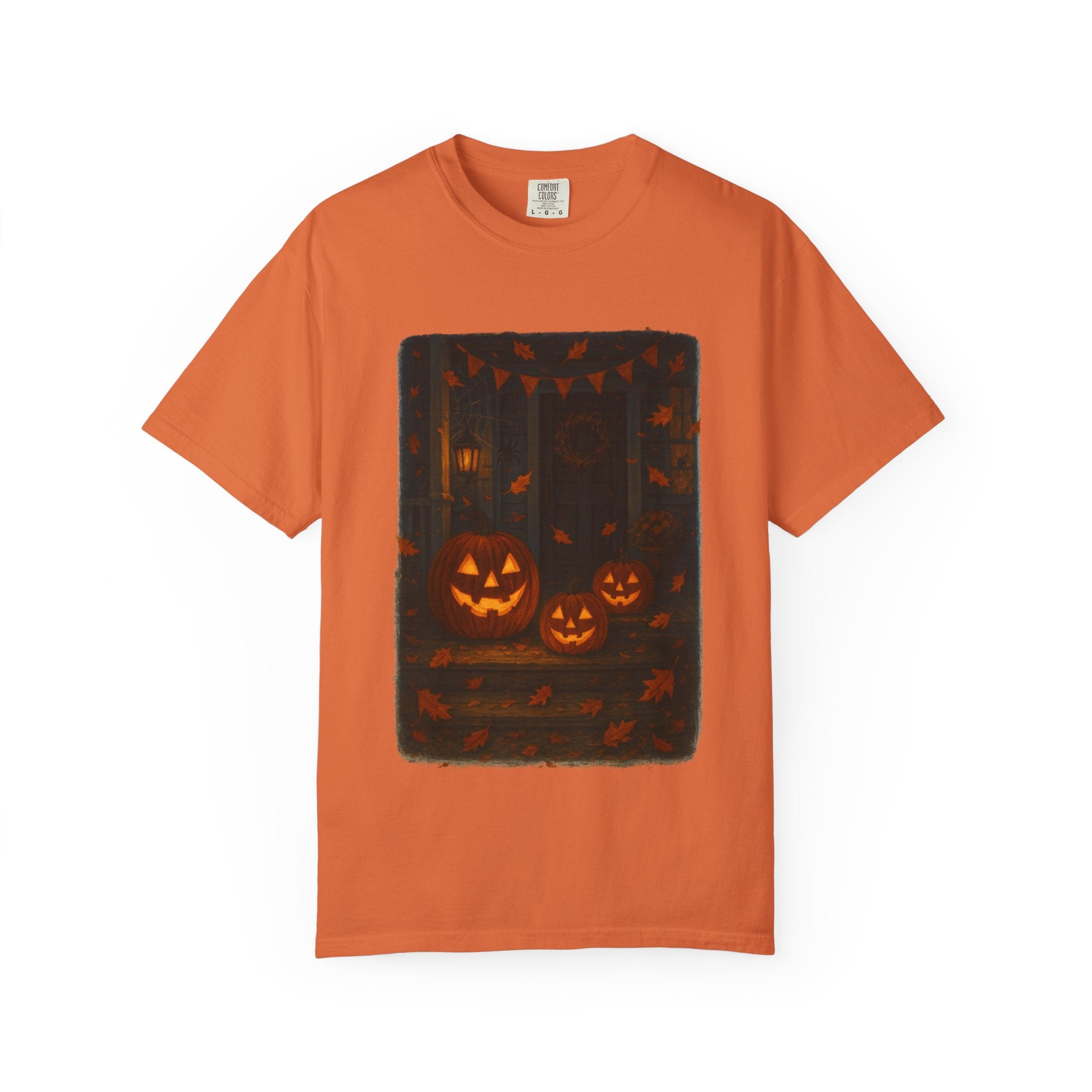 Vintage Glowing Jack-O’-Lantern Porch Halloween Tee