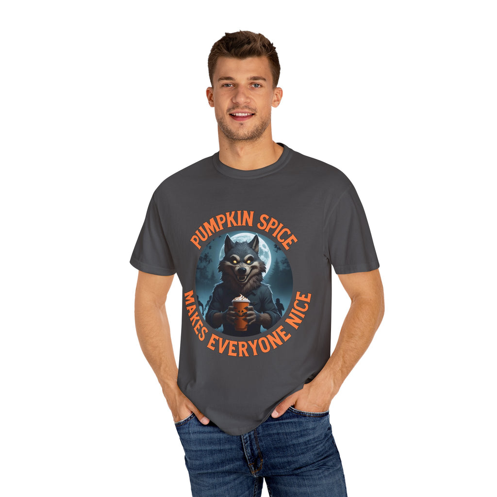Pumpkin Spice Werewolf Halloween Shirt – Fall Coffee Lovers Tee