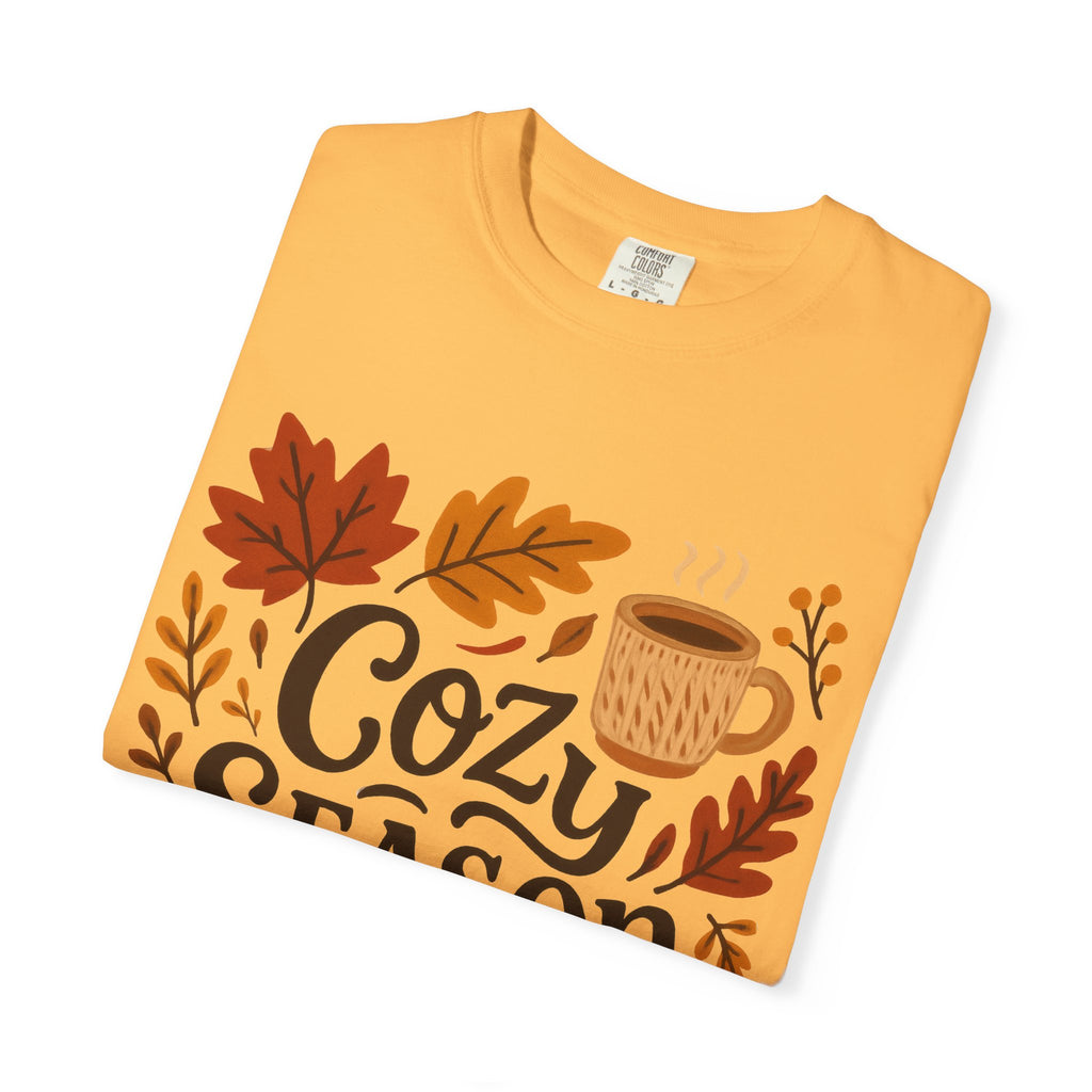 Cozy Season Unisex T-shirt, Fall Fashion Tee, Autumn Apparel, Gift for Him/Her, Pumpkin Spice Shirt, Relaxing Vibes