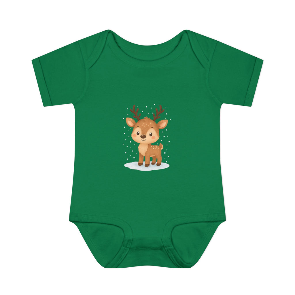 Cute Baby Reindeer Christmas Bodysuit – Holiday Infant One-Piece