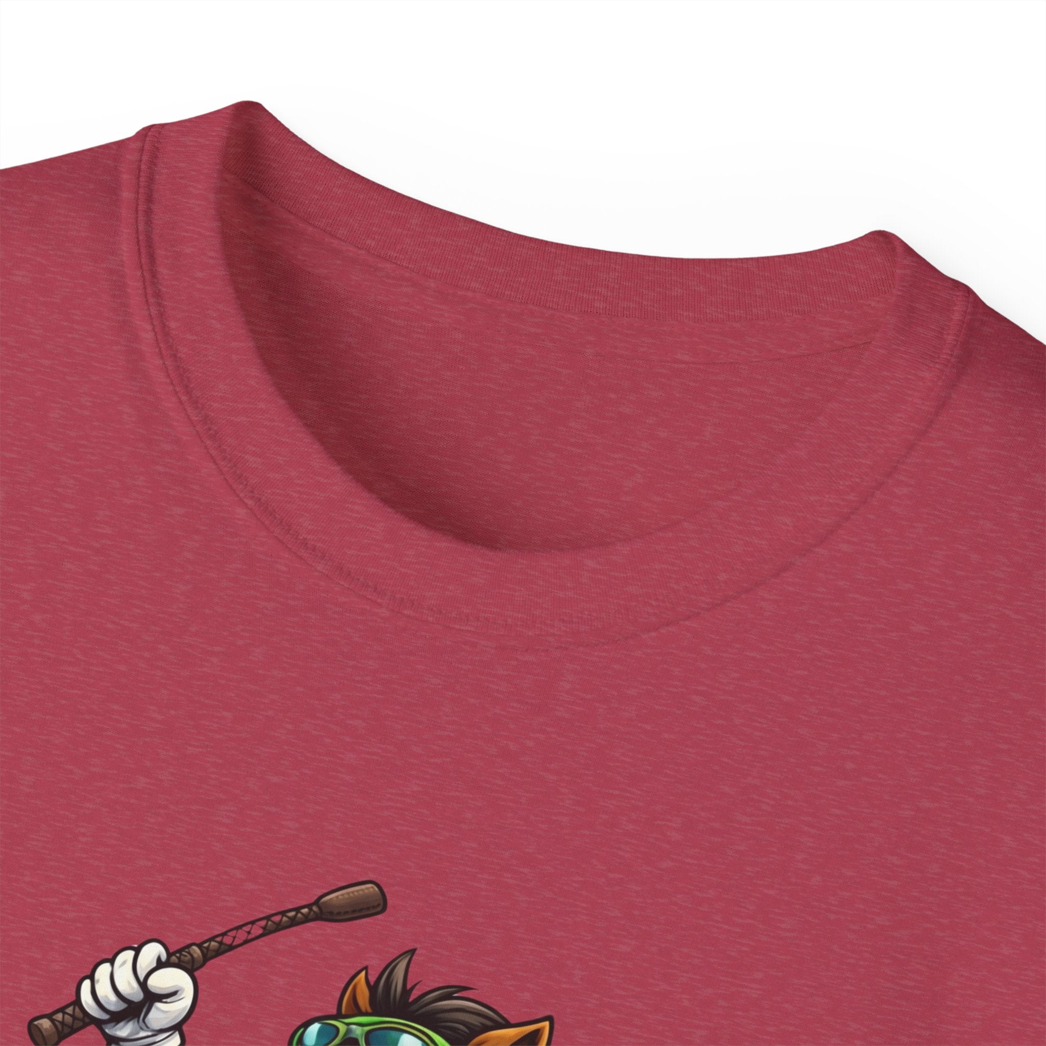 Funny Derby Horse & Jockey T-Shirt | Playful Horse Racing Graphic Tee