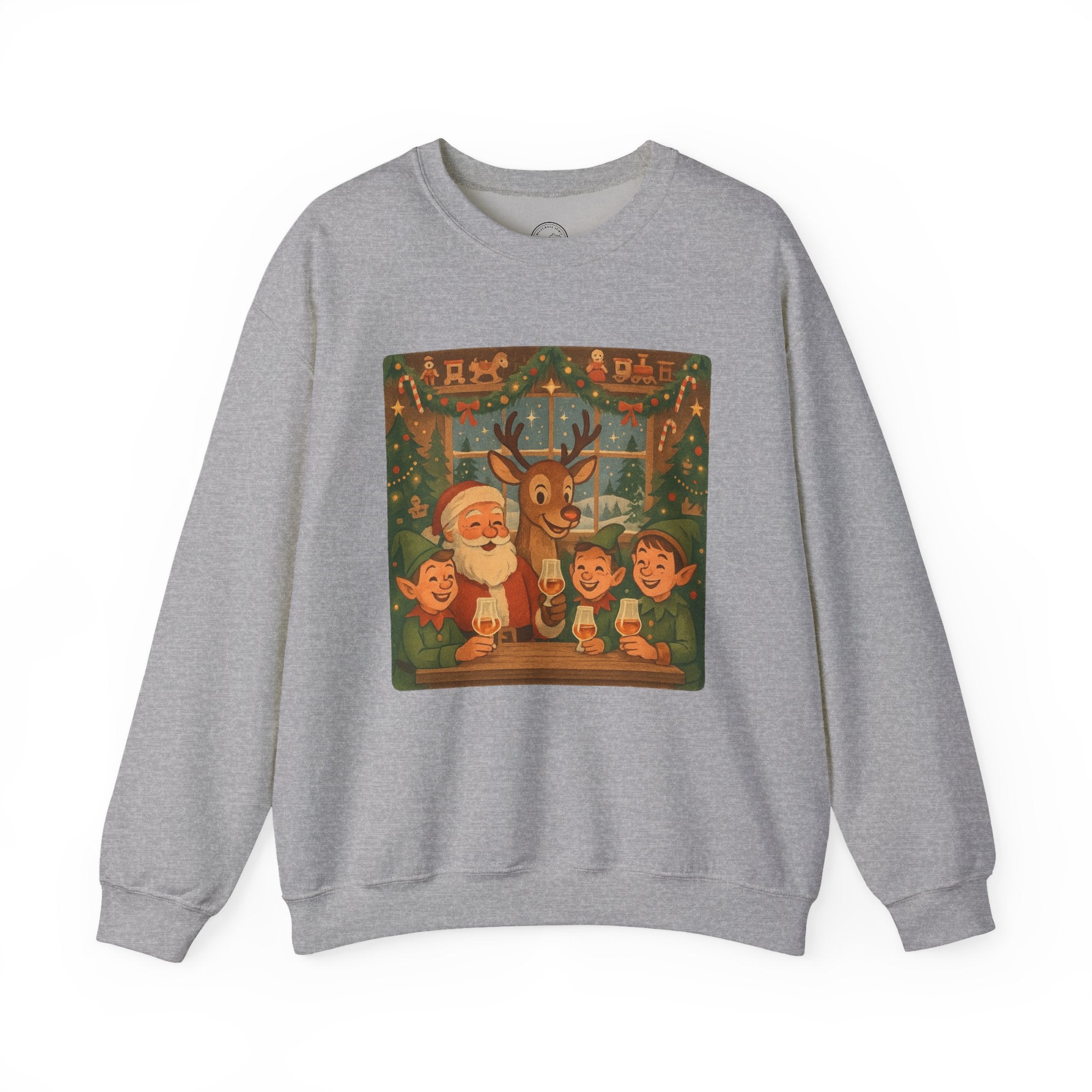 Santa’s Bourbon Break Christmas Sweatshirt
