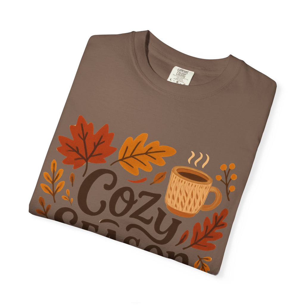 Cozy Season Unisex T-shirt, Fall Fashion Tee, Autumn Apparel, Gift for Him/Her, Pumpkin Spice Shirt, Relaxing Vibes