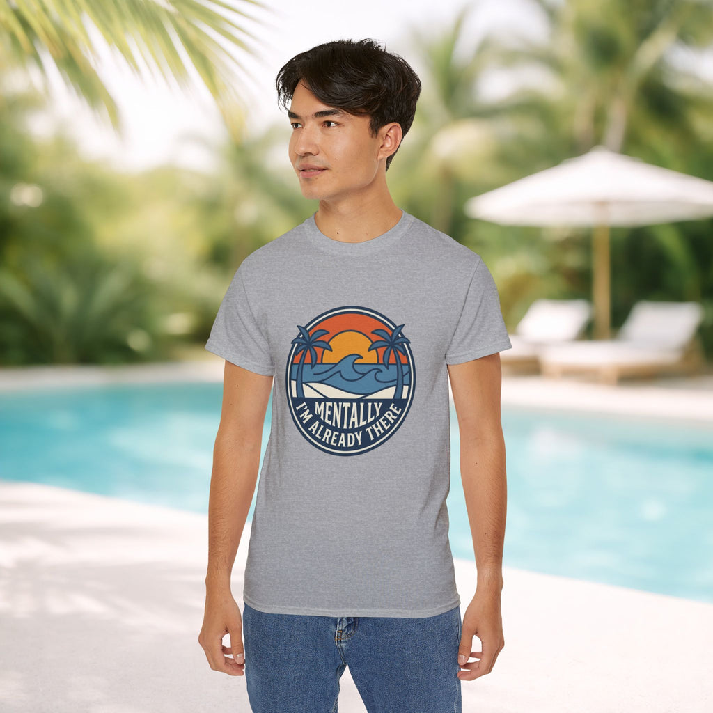 Mentally I’m Already There Summer Beach Sunset T-Shirt