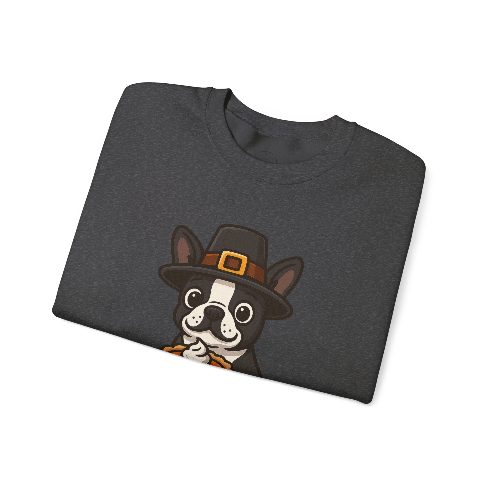 Boston Terrier Pilgrim Thanksgiving Sweatshirt