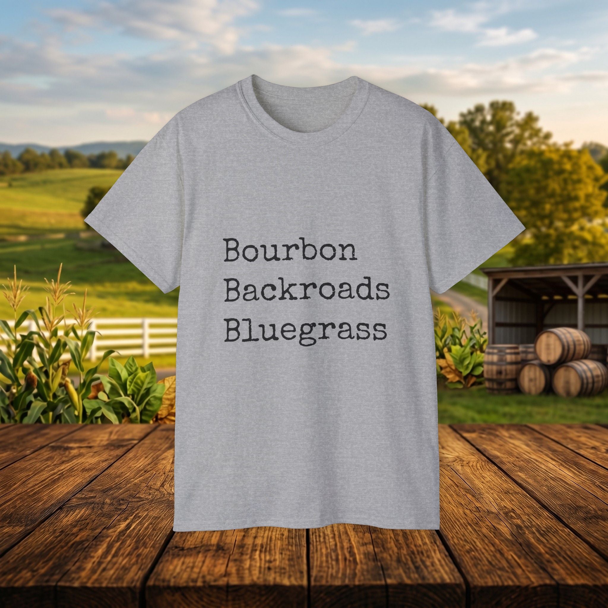 Bourbon Backroads Bluegrass Kentucky T-Shirt | Southern Comfort Graphic Tee