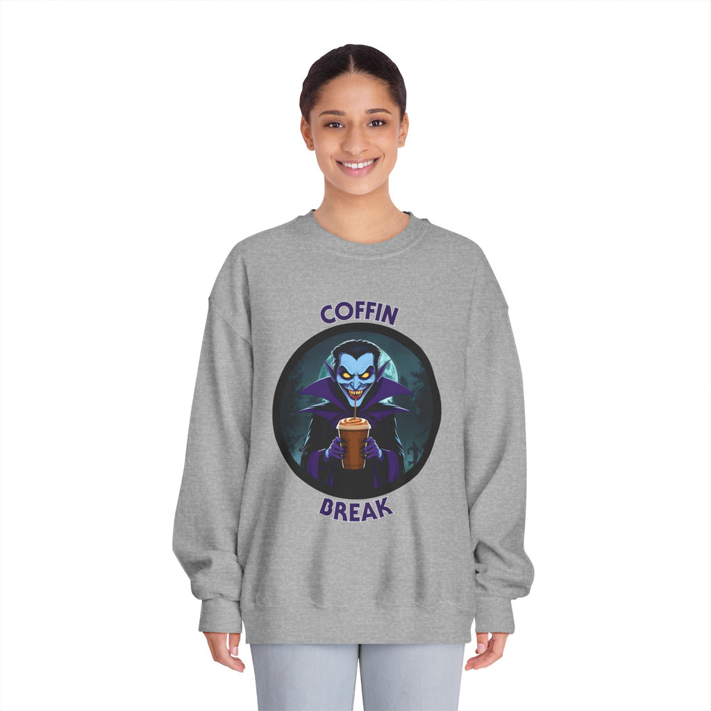 Coffin Break Halloween Sweatshirt (Unisex)
