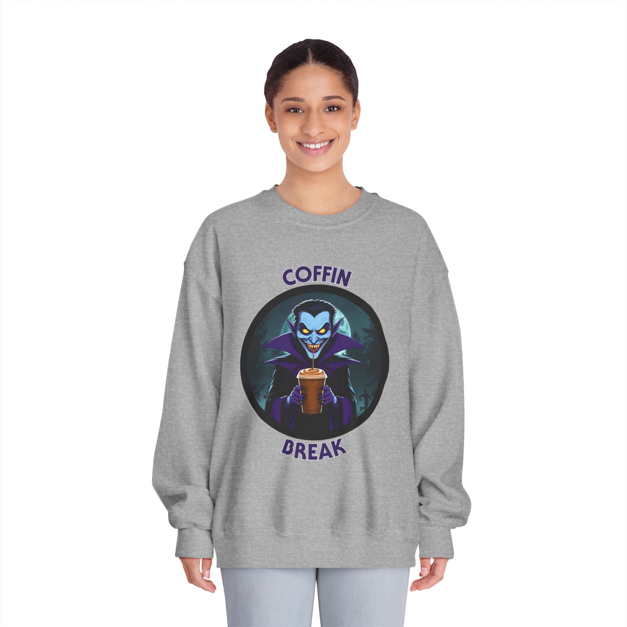 Coffin Break Halloween Sweatshirt (Unisex)