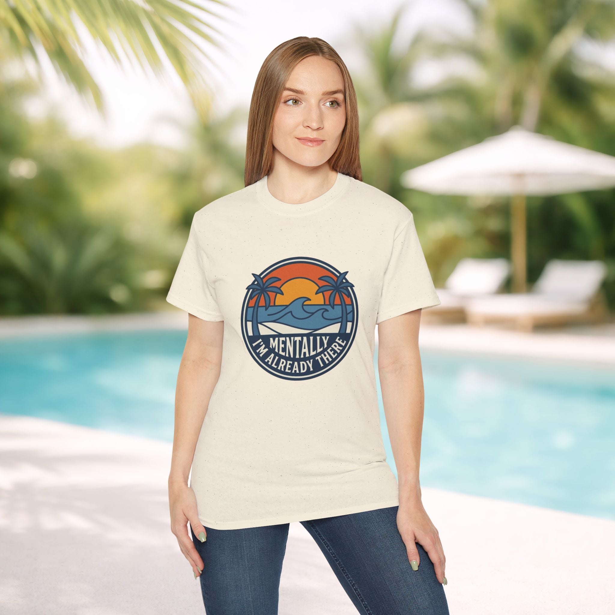 Mentally I’m Already There Summer Beach Sunset T-Shirt