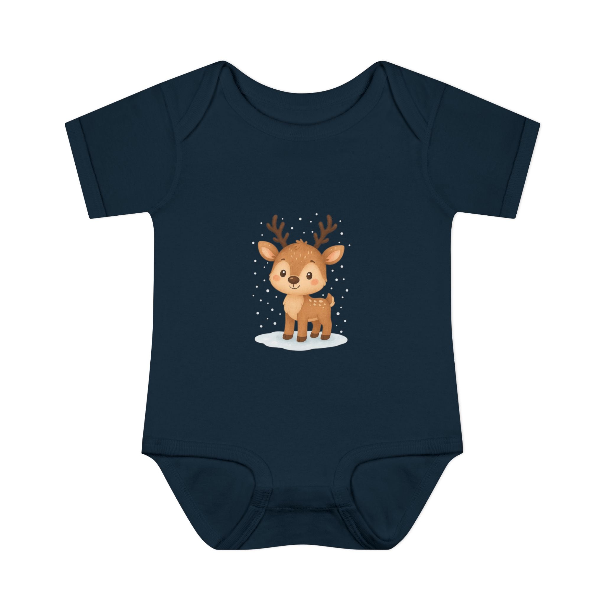 Cute Baby Reindeer Christmas Bodysuit – Holiday Infant One-Piece