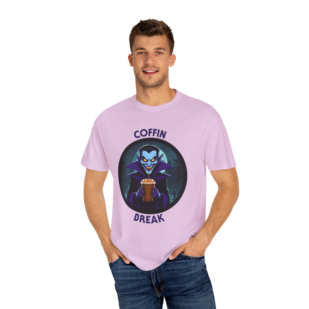 Coffin Break T-shirt (Even vampires need caffeine)