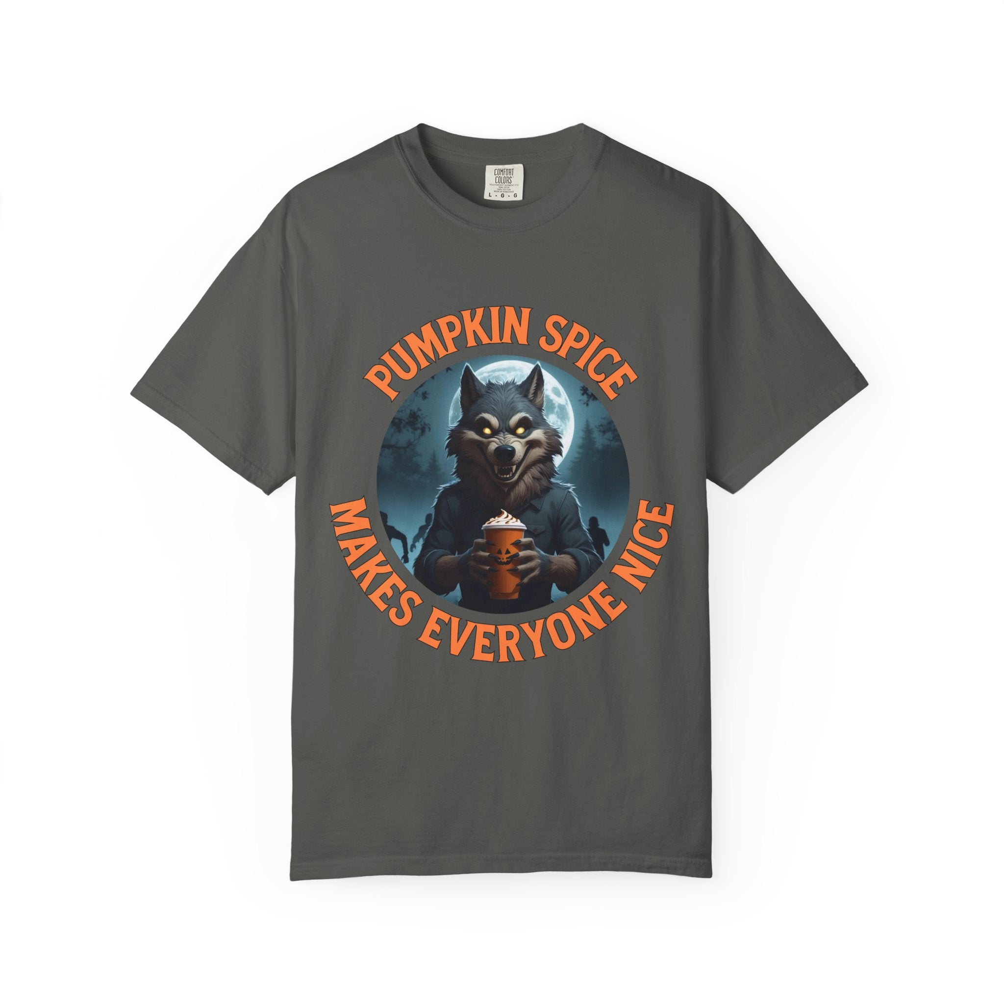 Pumpkin Spice Werewolf Halloween Shirt – Fall Coffee Lovers Tee