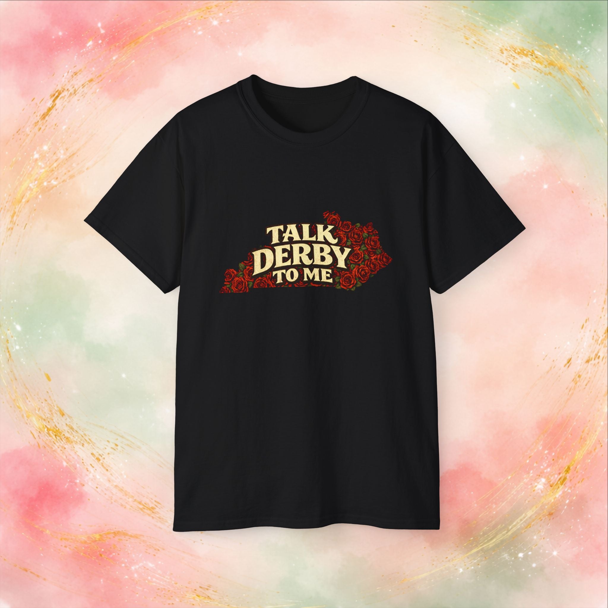 Talk Derby To Me T-Shirt | Kentucky Derby Roses Graphic Tee