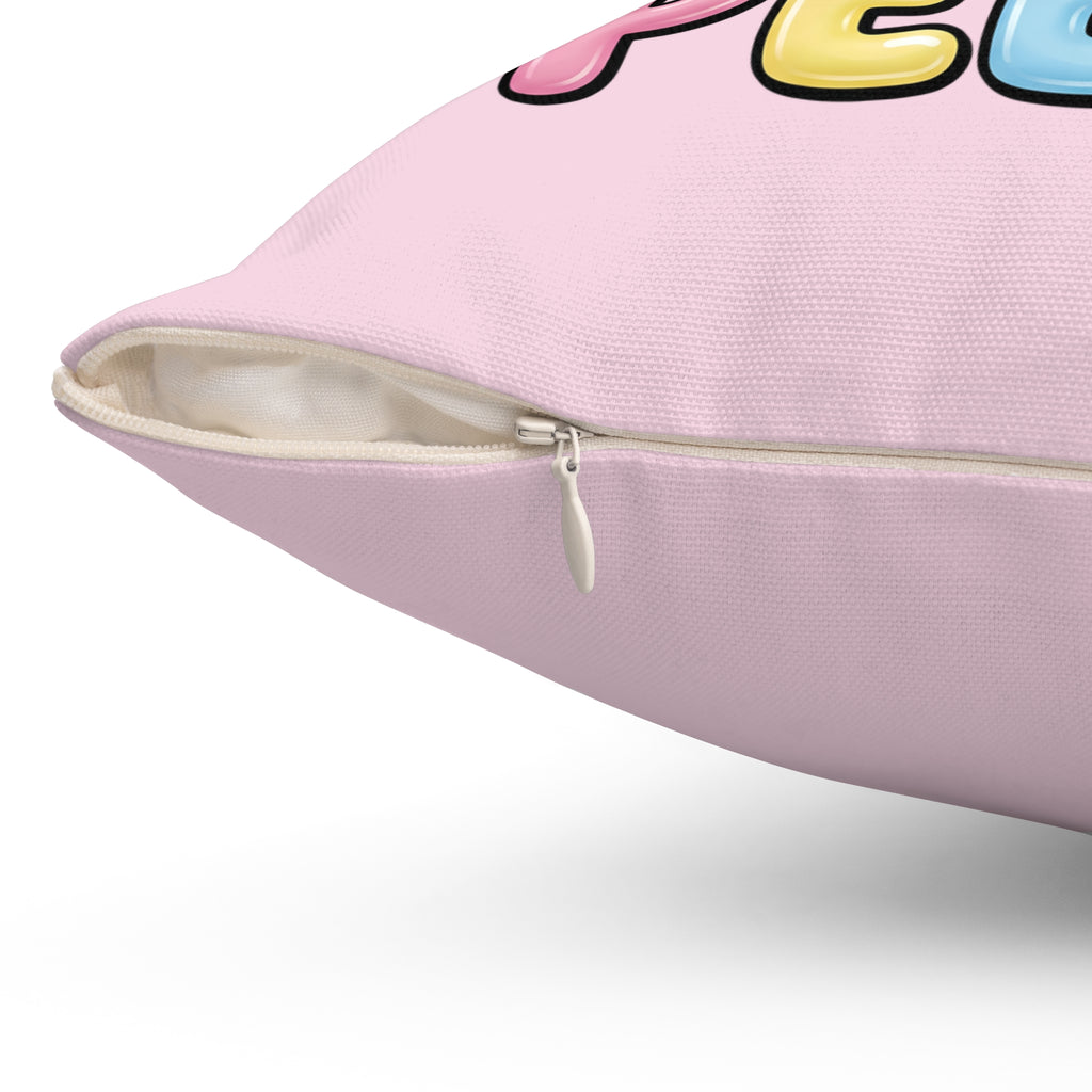 Hangin’ With My Peeps Throw Pillow | Cute Easter Bunny Pillow
