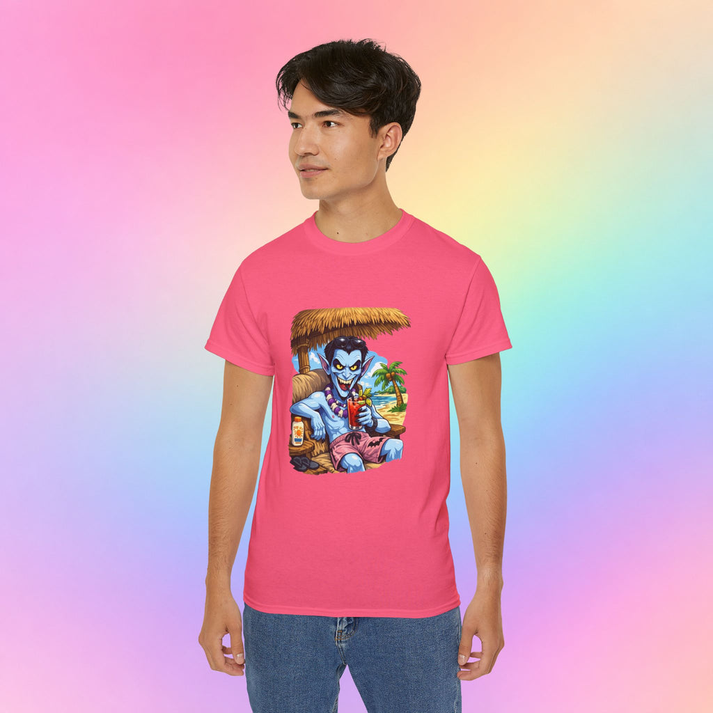 Summerween Vampire Beach Vacation T-Shirt | Spooky Summer Halloween Tee