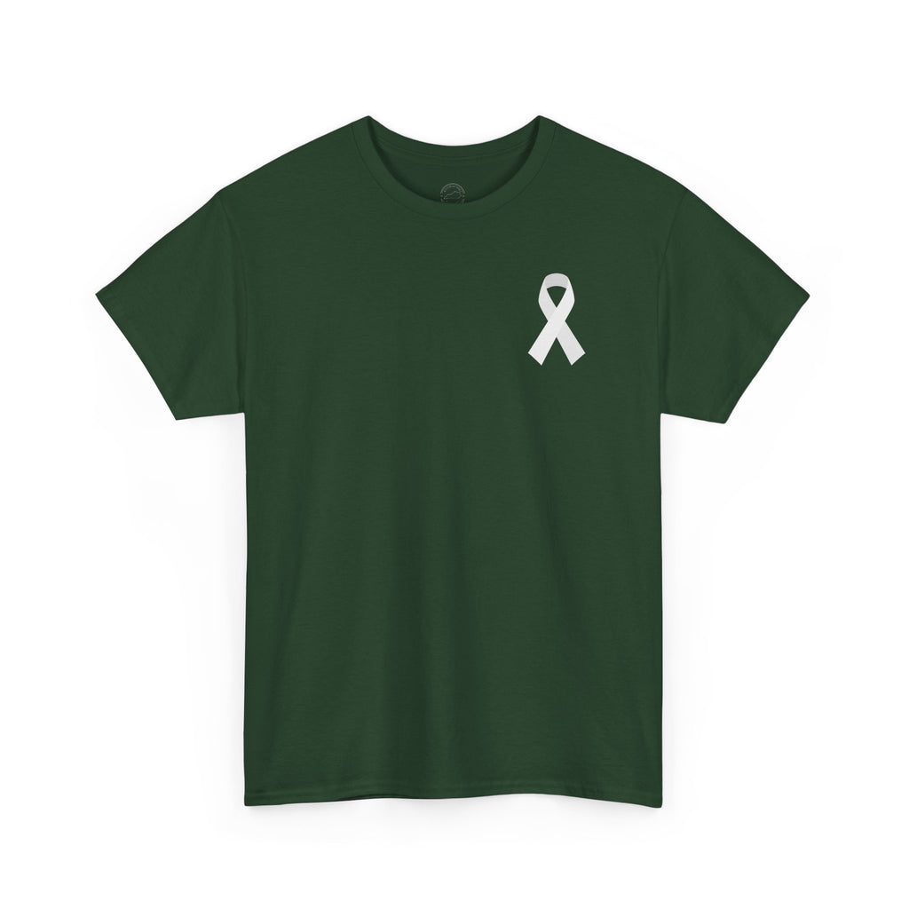 Breathe Hope – White Flower Lung Cancer Awareness T-Shirt