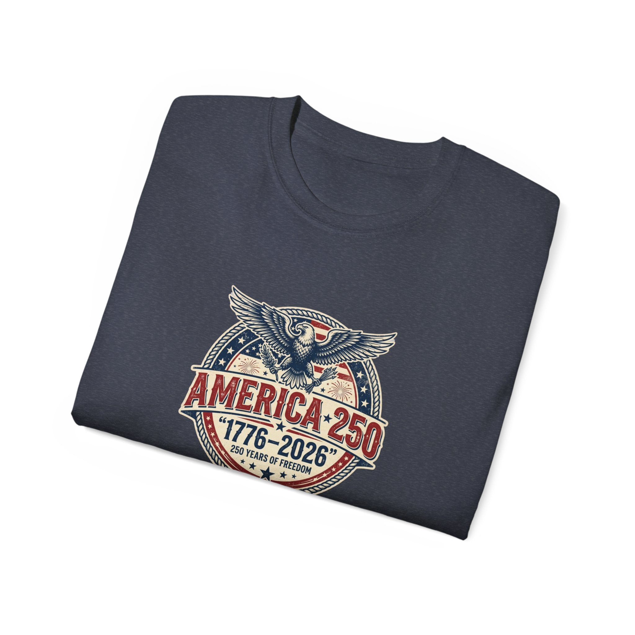 America 250 T-Shirt | 1776–2026 250 Years of Freedom 4th of July Patriotic Eagle Shirt