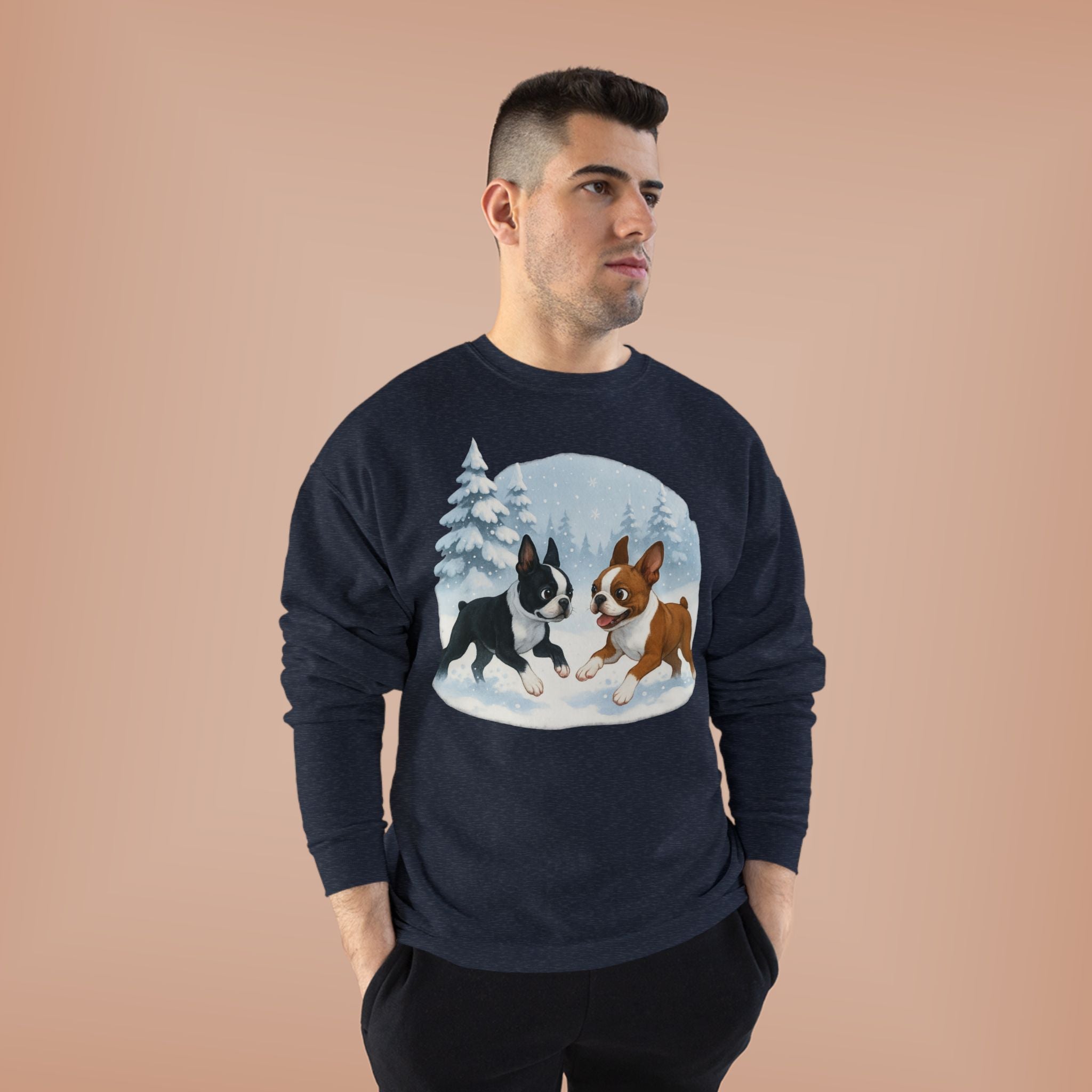 Boston Terriers Winter Wonderland Sweatshirt
