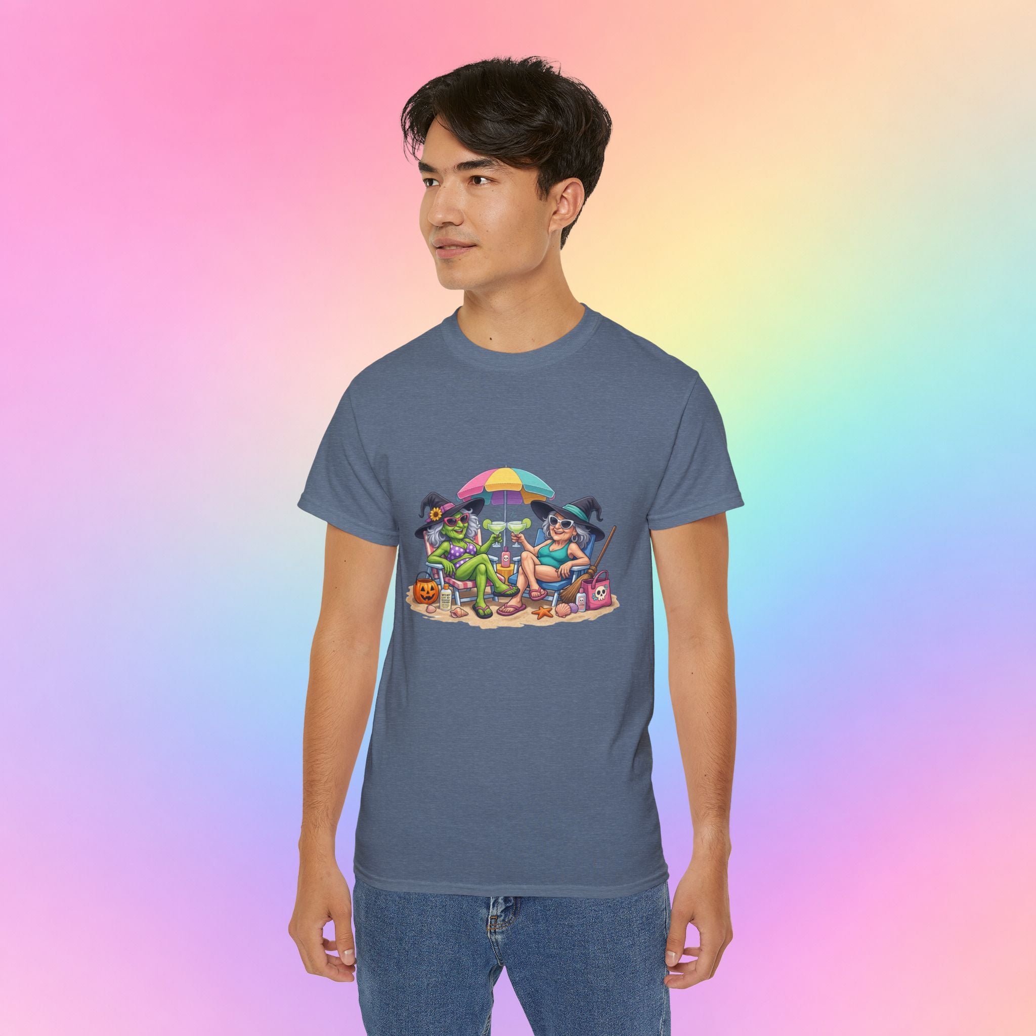 Summerween Witches Beach T-Shirt | Funny Halloween Summer Tee