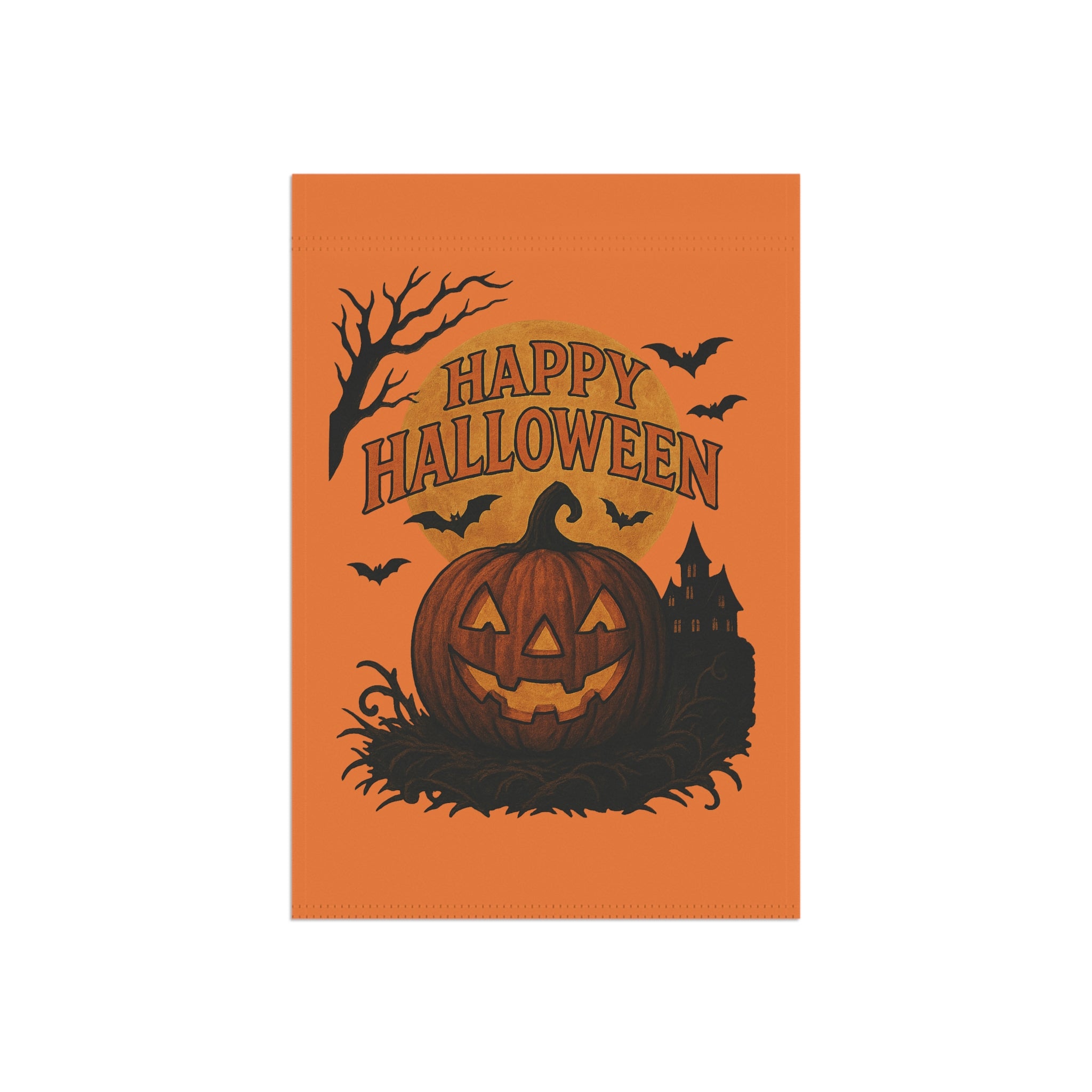 Spooky Jack-O’-Lantern Halloween Yard Flag | 12x18 House Banner