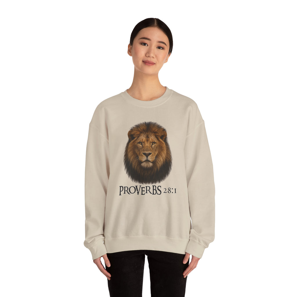 Bold as a Lion – Proverbs 28:1 Christian Sweatshirt