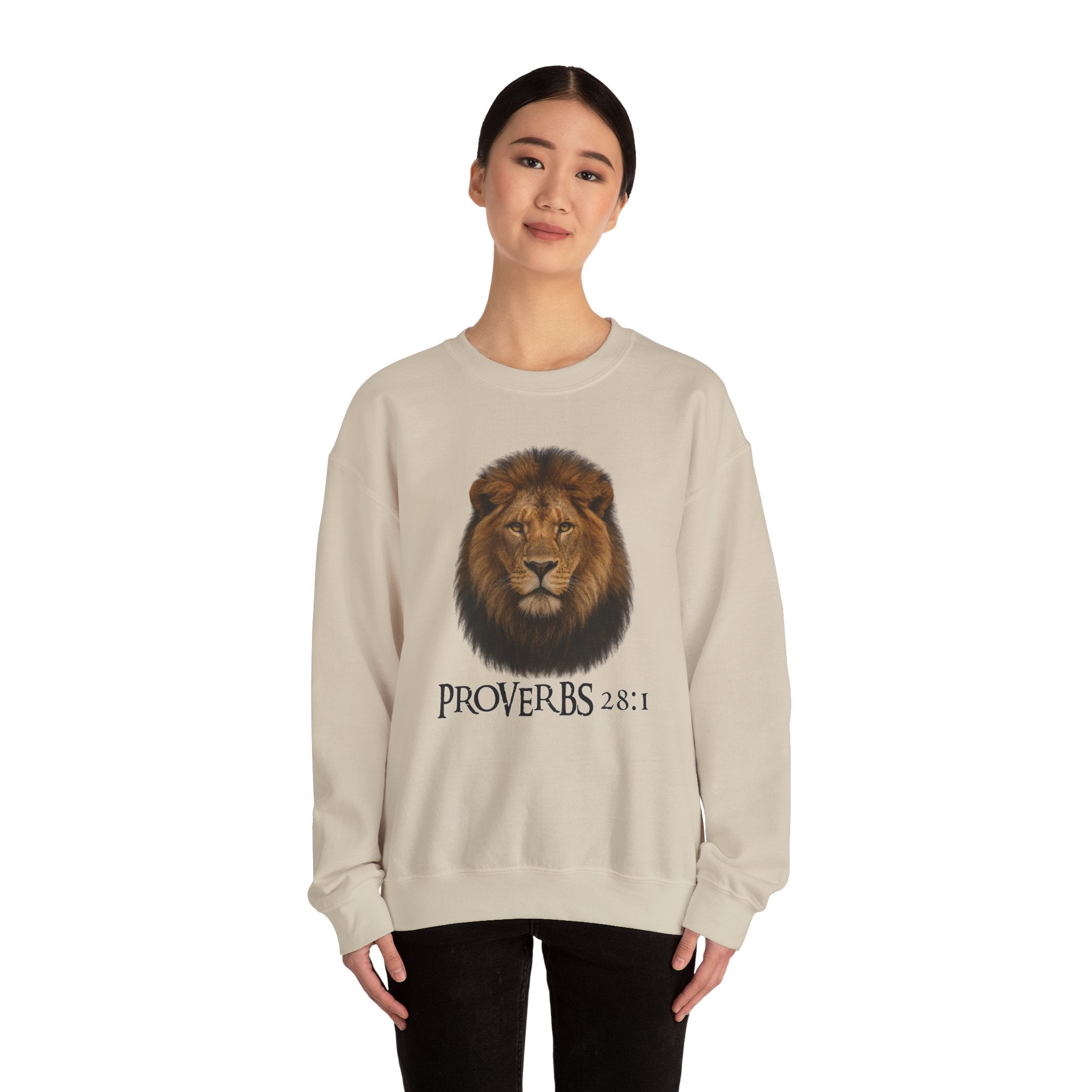 Bold as a Lion – Proverbs 28:1 Christian Sweatshirt