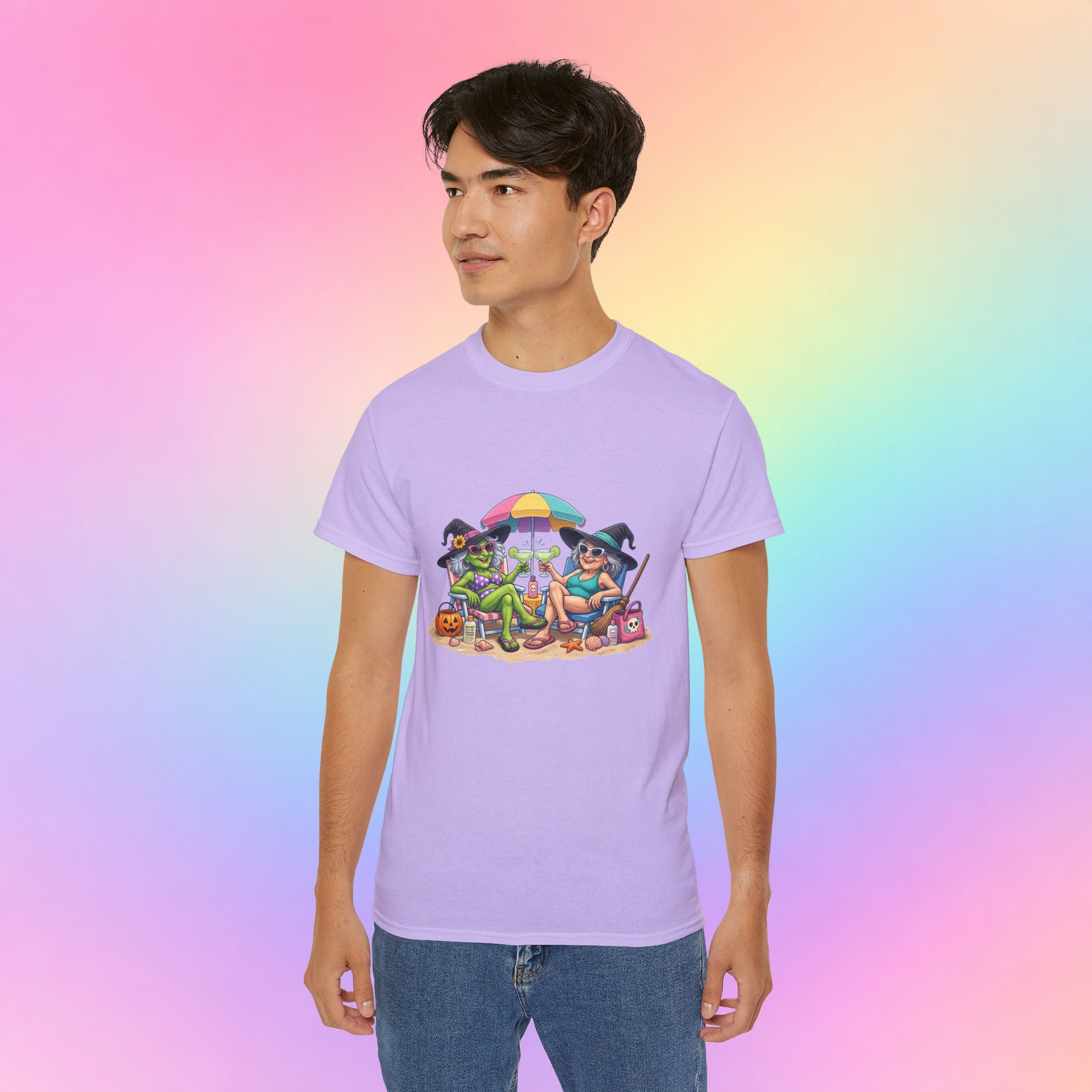 Summerween Witches Beach T-Shirt | Funny Halloween Summer Tee