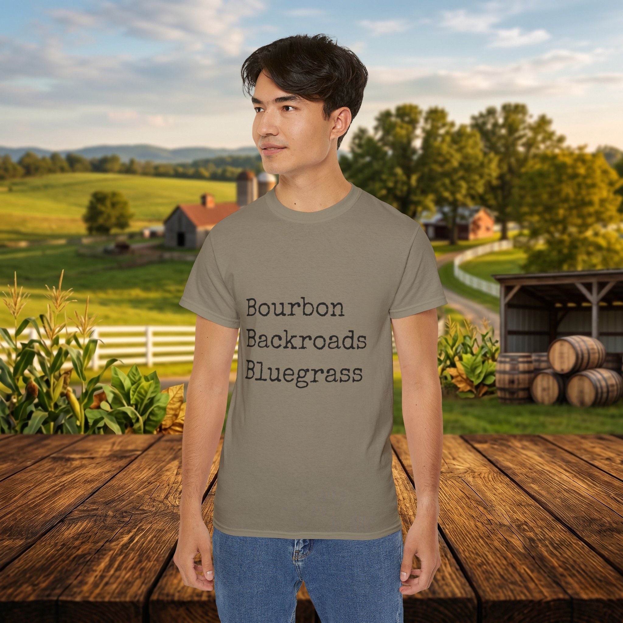 Bourbon Backroads Bluegrass Kentucky T-Shirt | Southern Comfort Graphic Tee