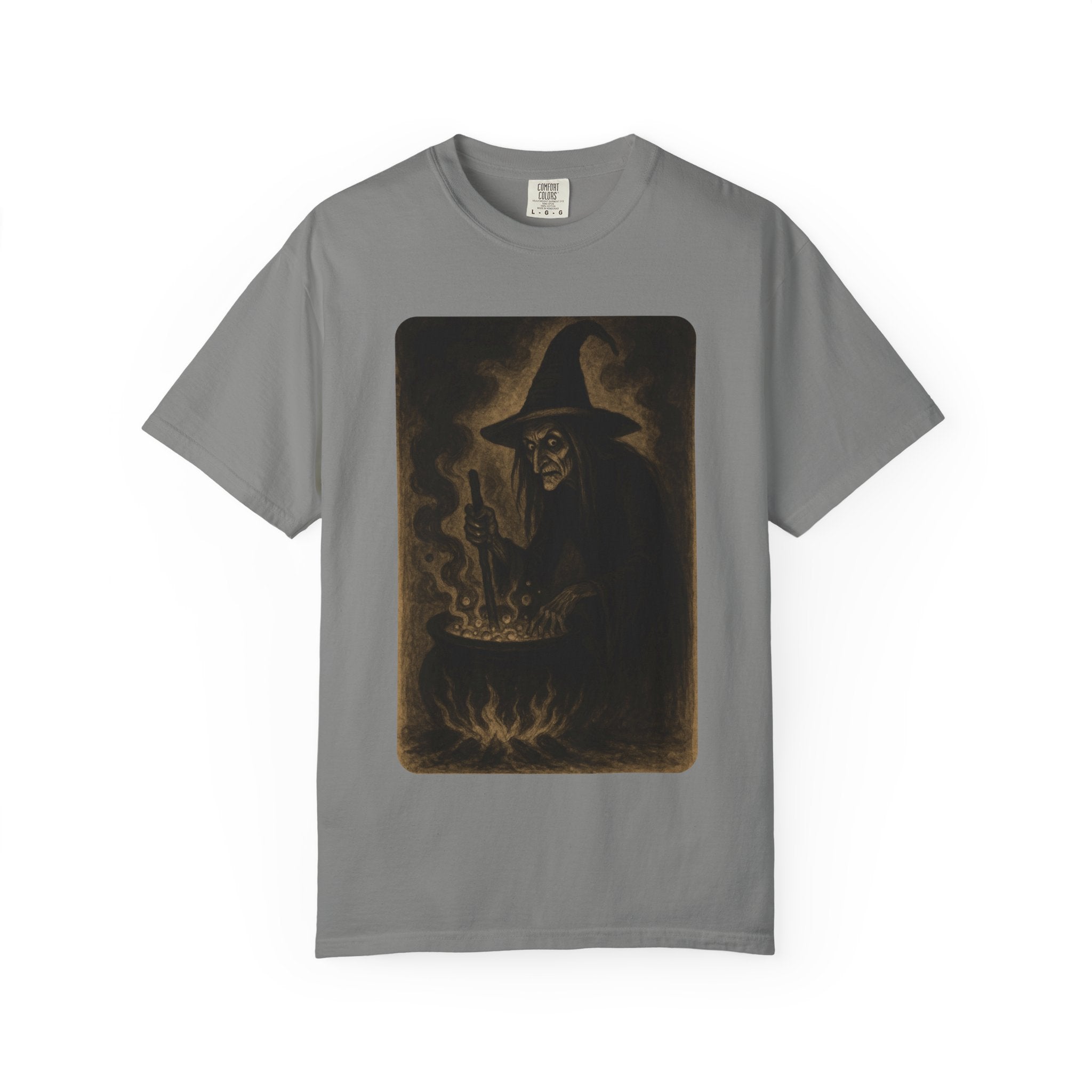 Vintage Witch Brewing Cauldron Halloween Shirt