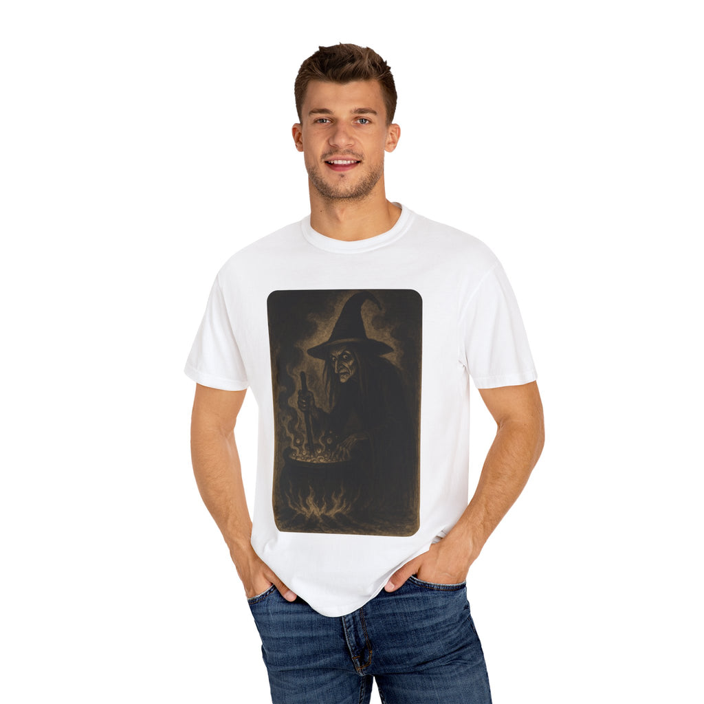Vintage Witch Brewing Cauldron Halloween Shirt