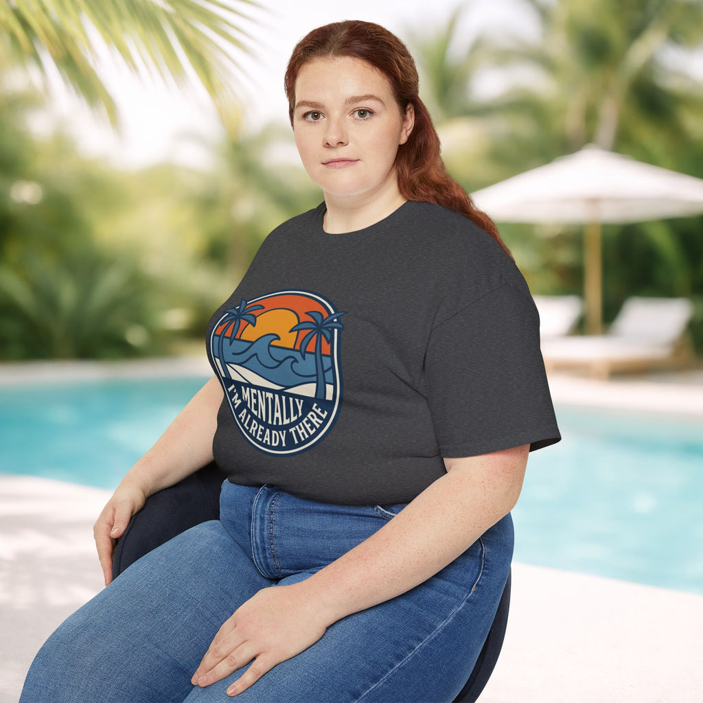Mentally I’m Already There Summer Beach Sunset T-Shirt